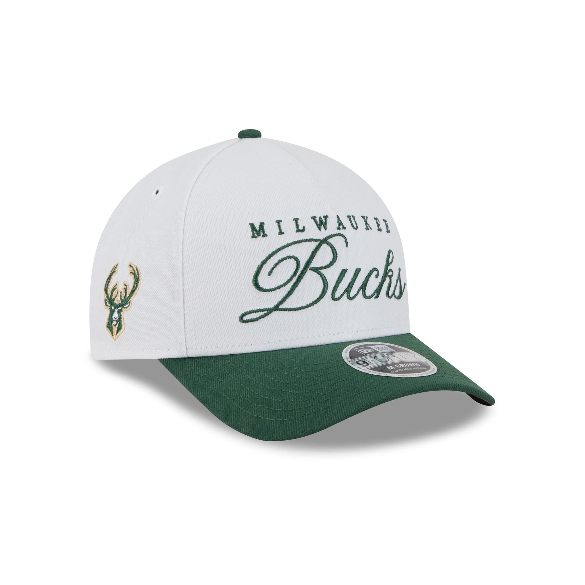 Milwaukee Bucks 2025 Draft 9Forty M-Crown A-Frame Snapback Hat