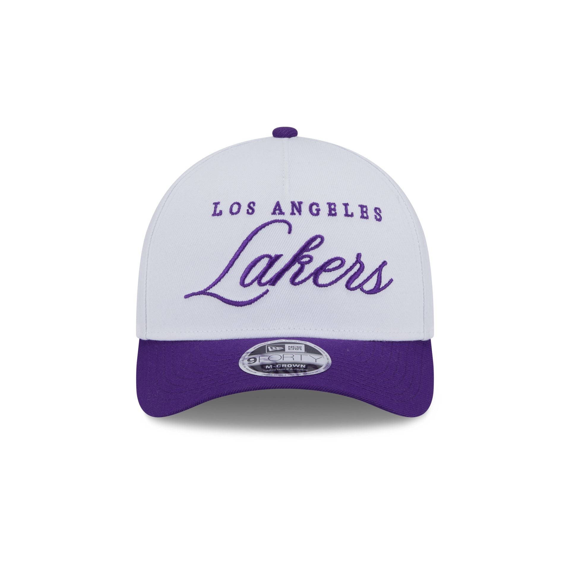 Alternative view of Los Angeles Lakers 2025 Draft 9Forty M-Crown A-Frame Snapback Hat