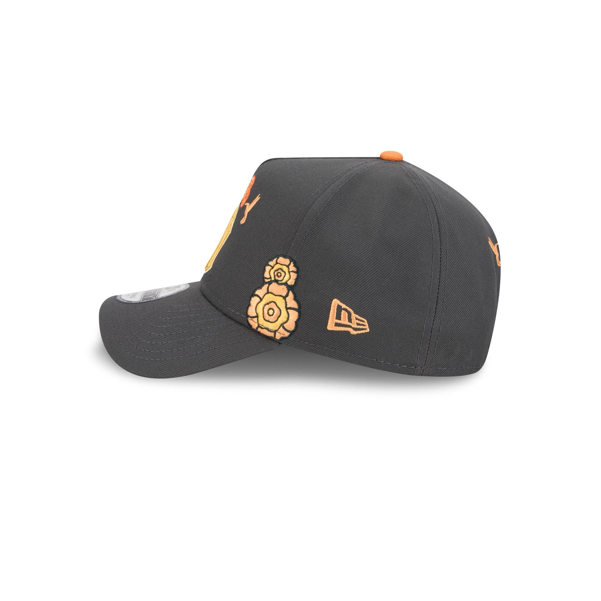 New York Yankees Day Of The Dead Graphite 9Forty A-Frame Snapback Hat - Image 5