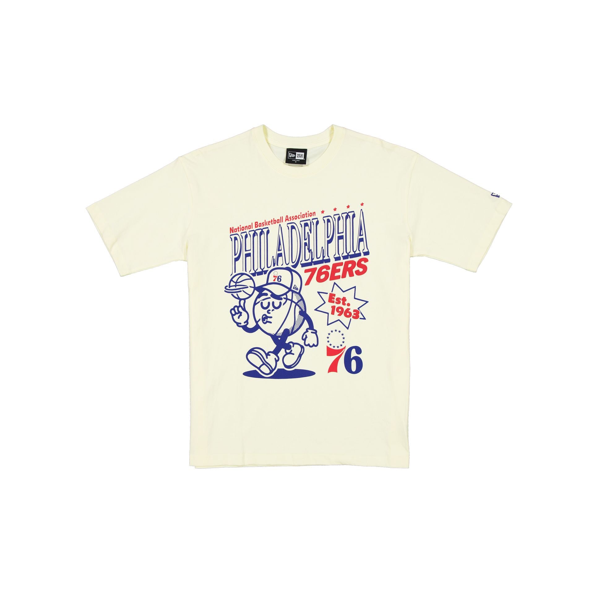 Philadelphia 76Ers Sport Classics Chrome White T-Shirt