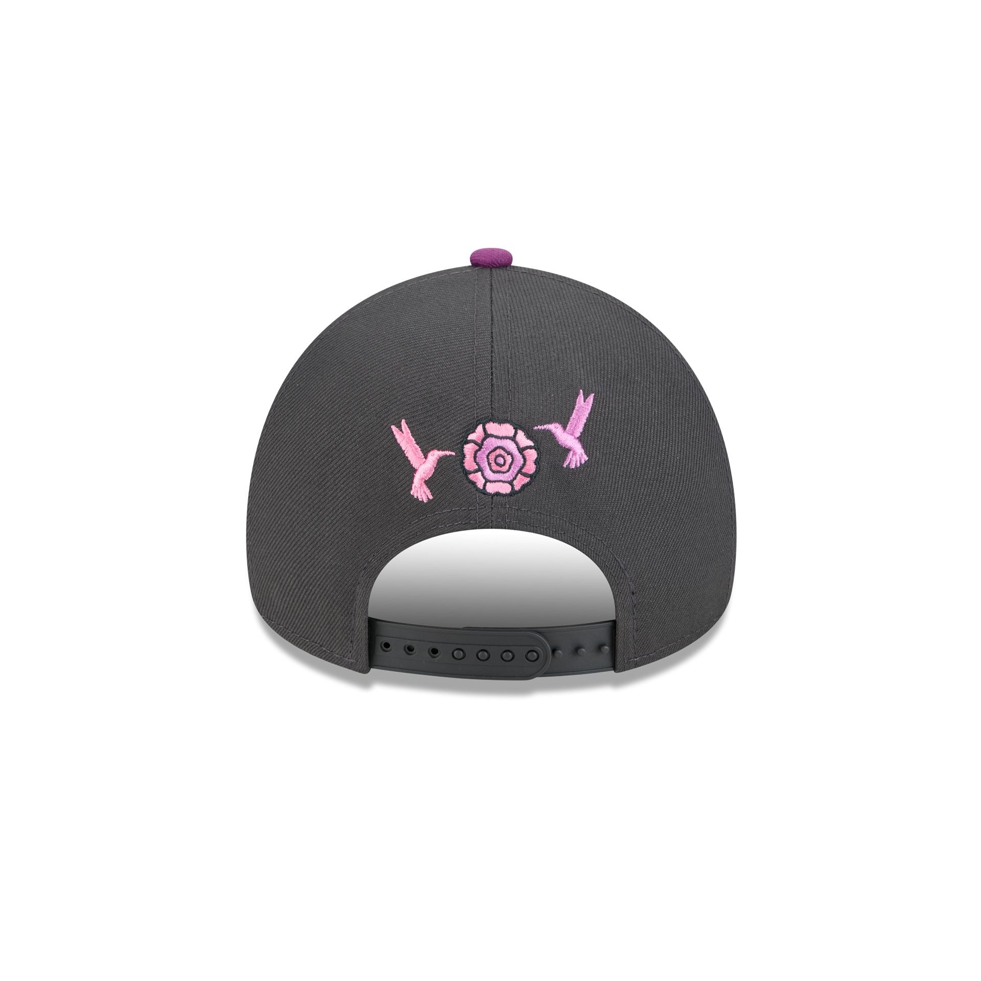 Utah Hockey Club Day Of The Dead Graphite 9Forty A-Frame Snapback Hat - Image 6