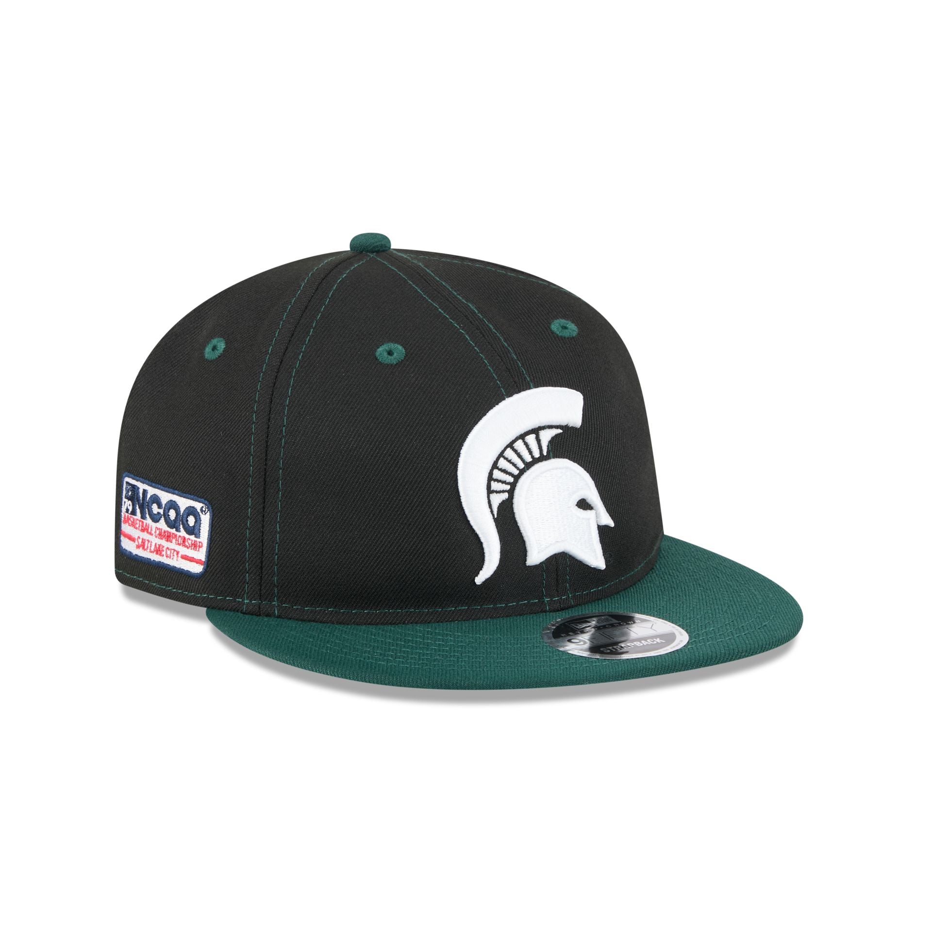 Michigan State Spartans Tournament Side Patch Retro Crown 9Fifty Strapback Hat
