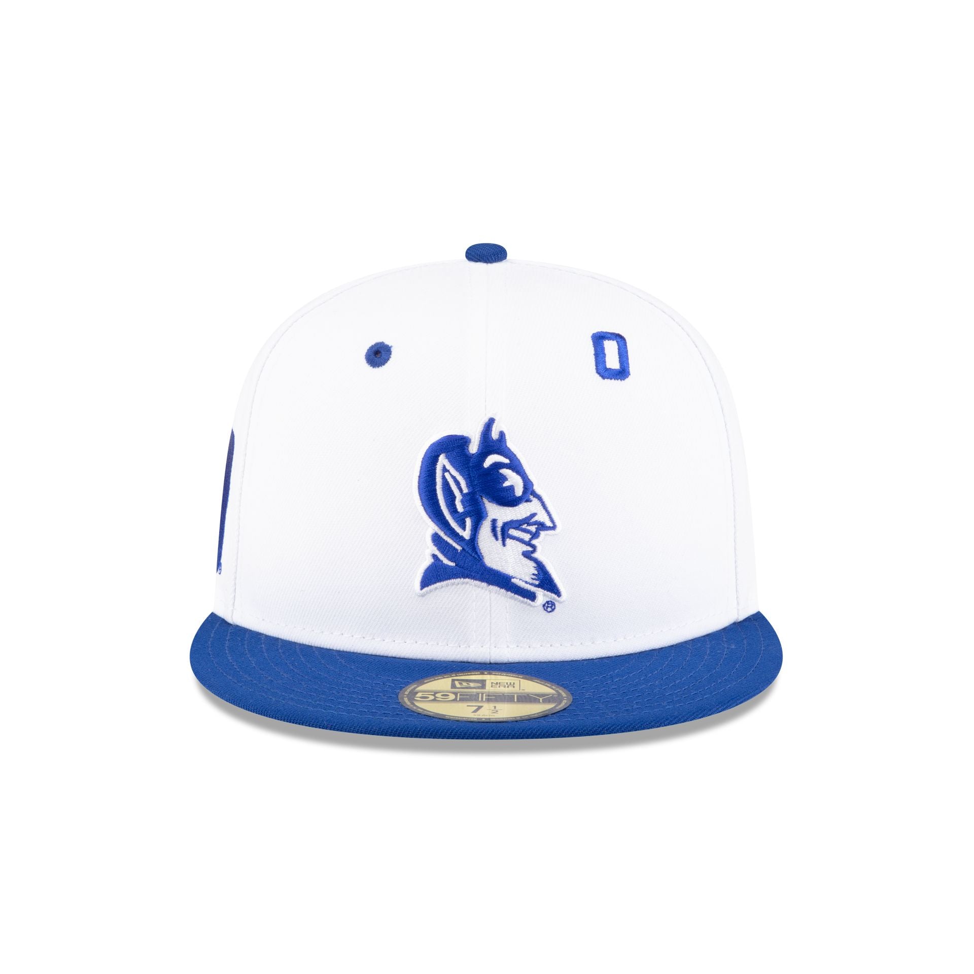 Alternative view of Jayson Tatum X Duke Blue Devils White 59Fifty Fitted Hat