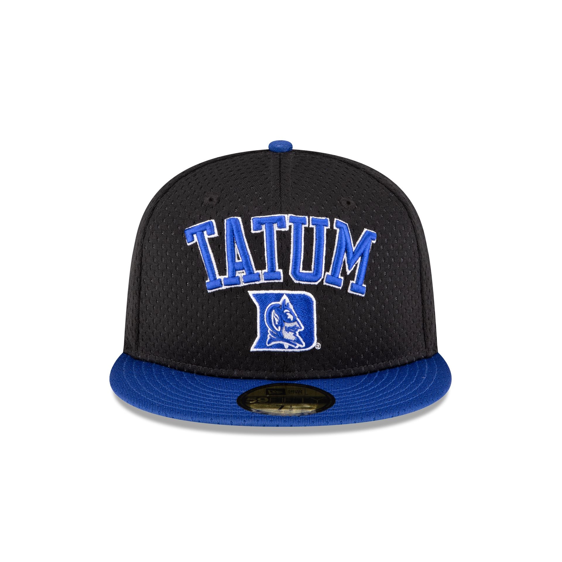 Alternative view of Jayson Tatum X Duke Blue Devils Black 59Fifty Fitted Hat