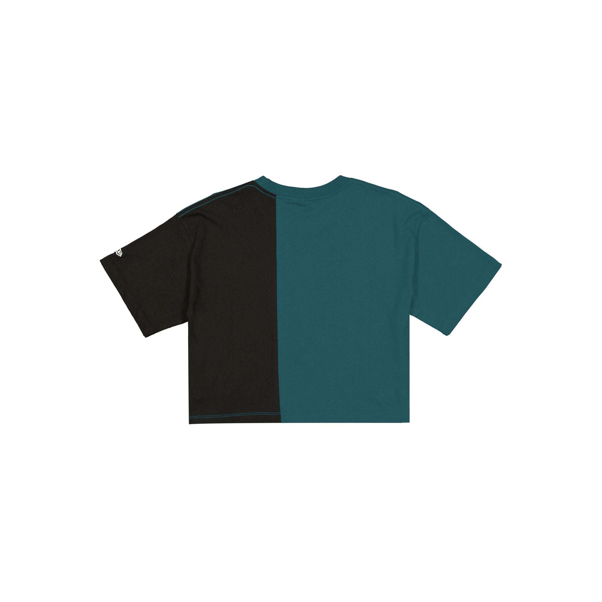 Alternative view of Philadelphia Eagles Team Split Women's Cropped Short-Sleeve T-Shirt