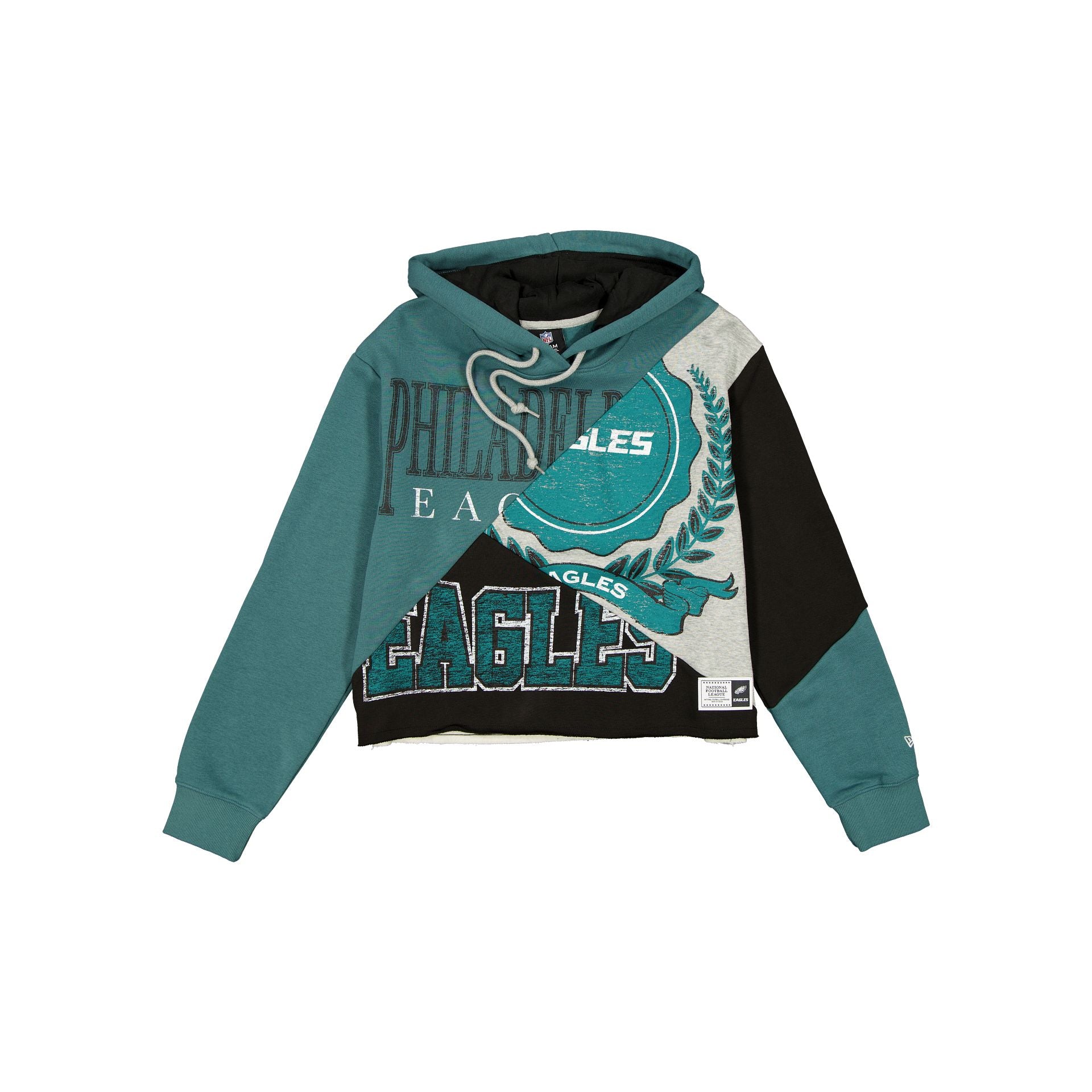Philadelphia Eagles Team Split Women's Cropped Hoodie