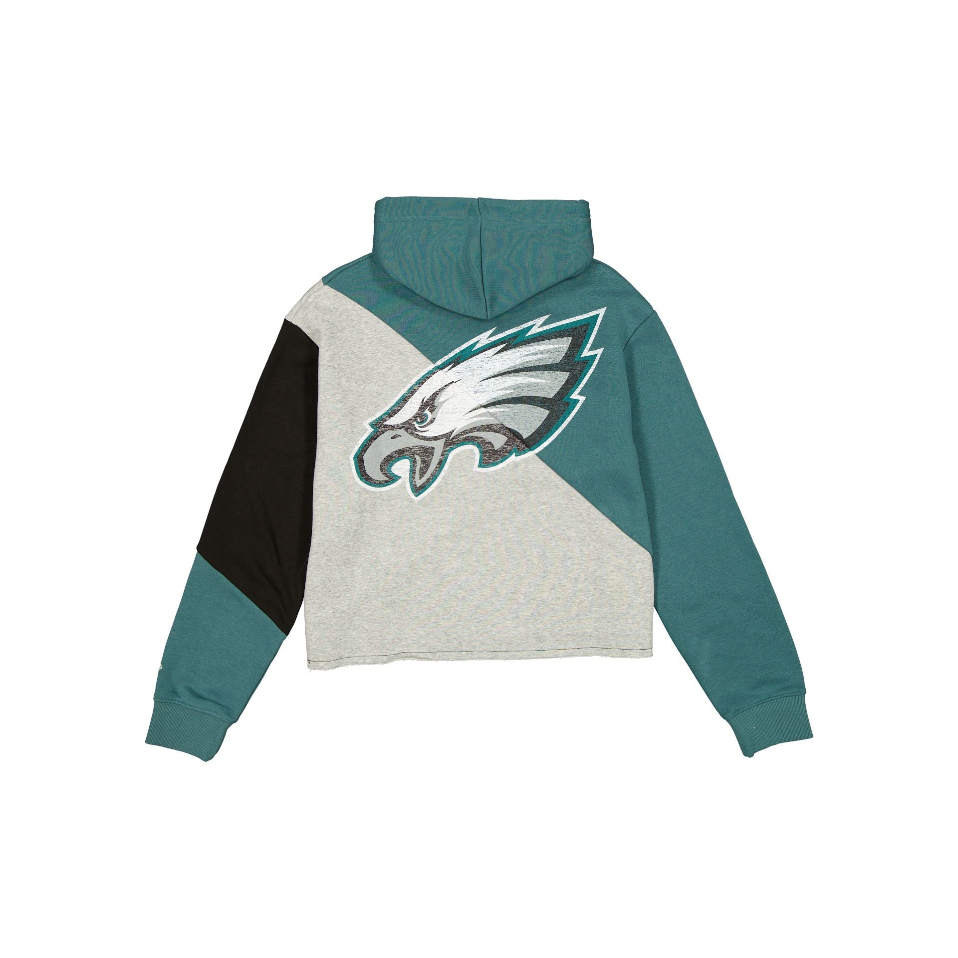 Alternative view of Philadelphia Eagles Team Split Women's Cropped Hoodie