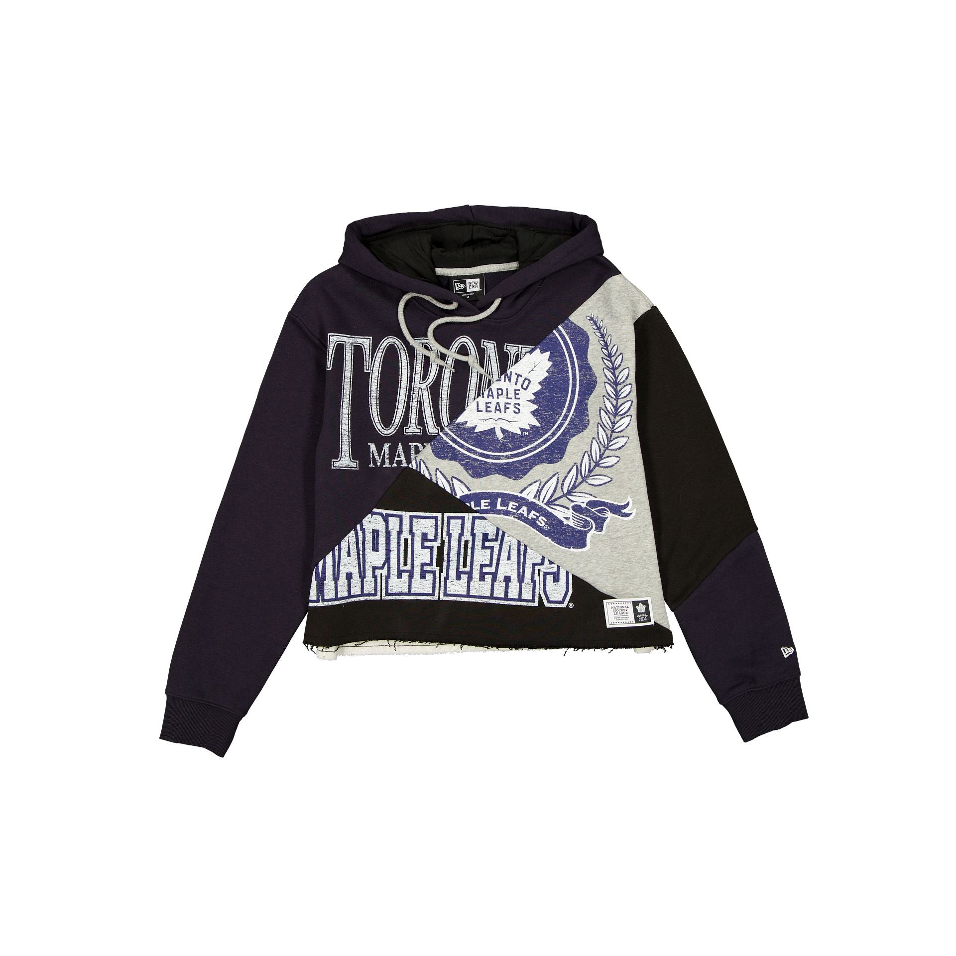 Toronto Maple Leafs Team Split Women's Cropped Hoodie