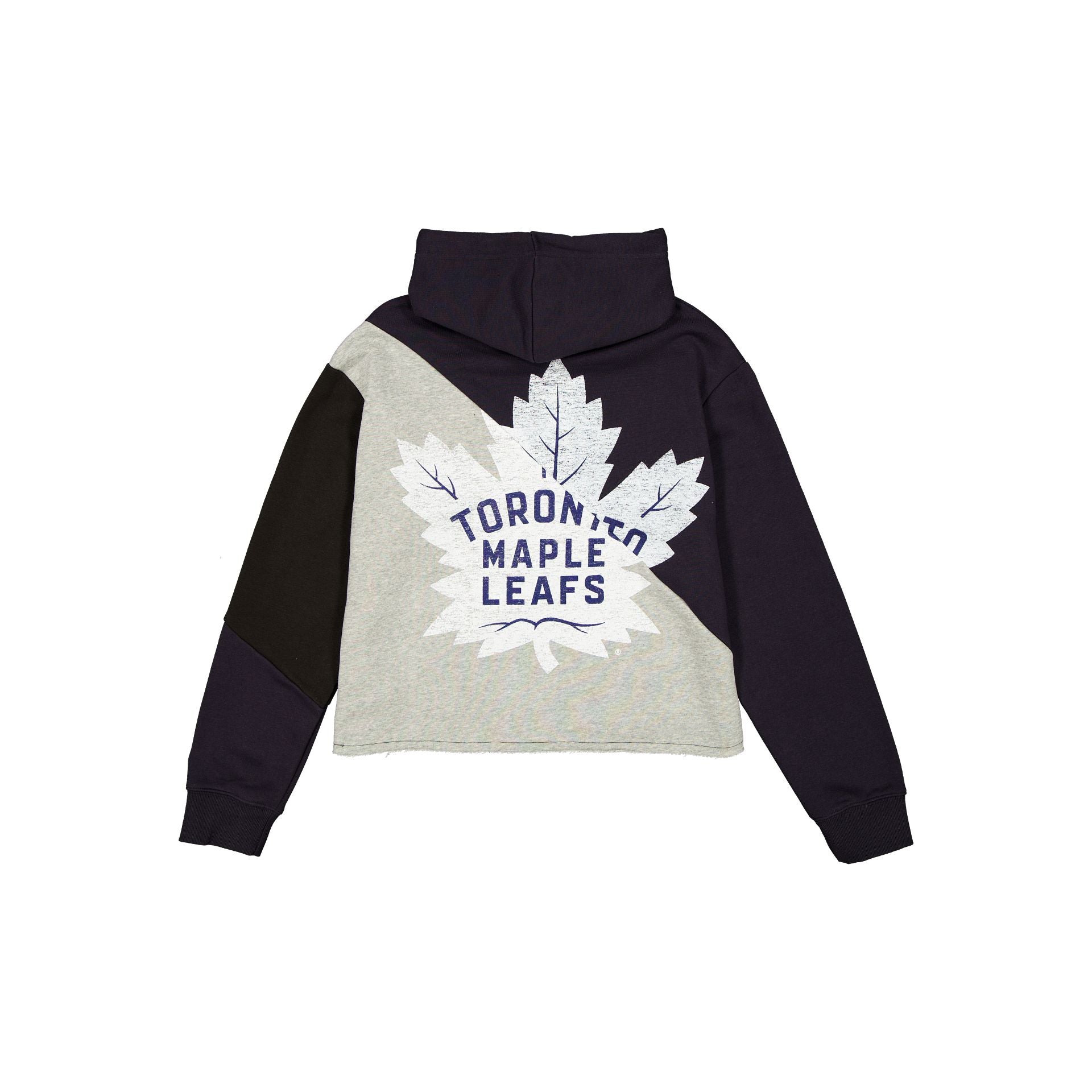 Alternative view of Toronto Maple Leafs Team Split Women's Cropped Hoodie