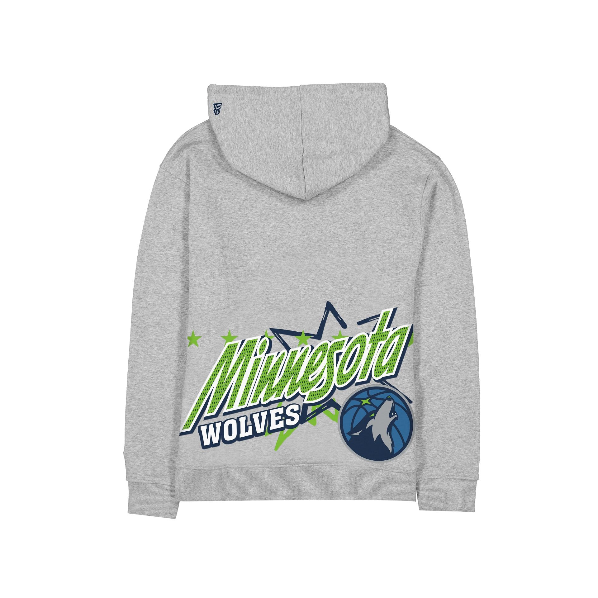 Alternative view of Minnesota Timberwolves Sport Classics Heather Gray Hoodie