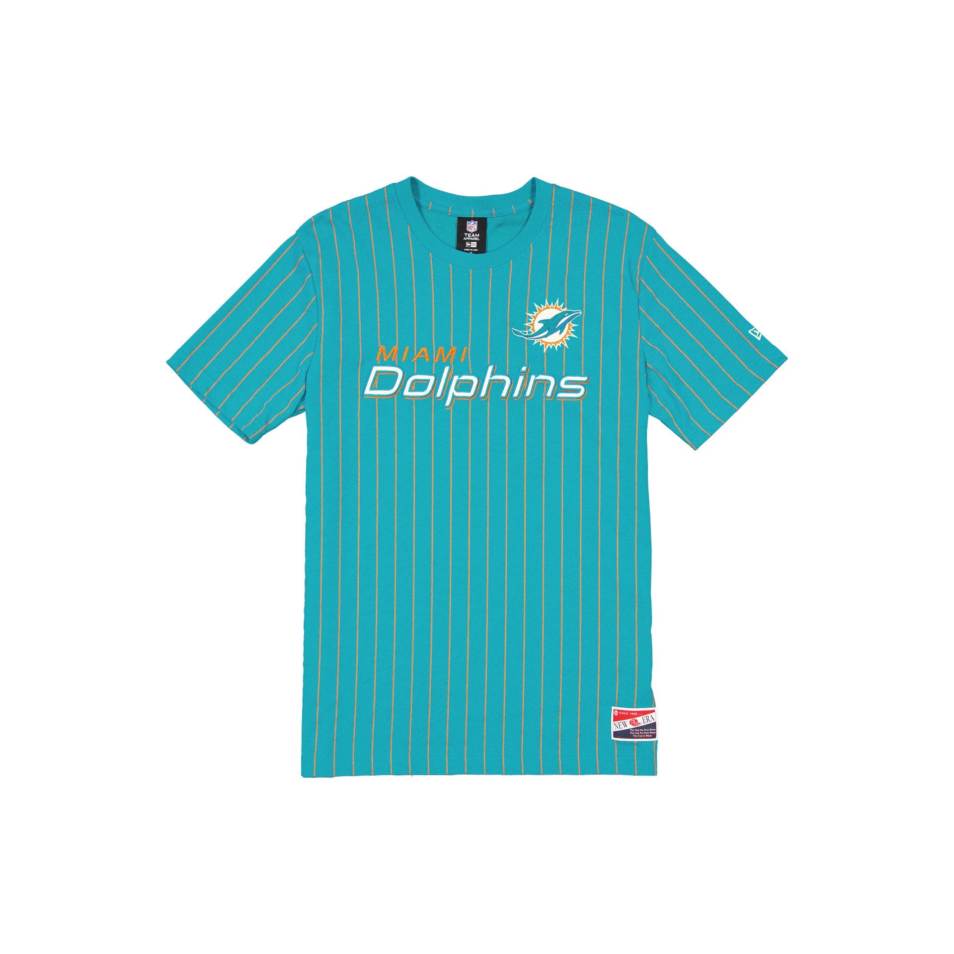 Miami Dolphins Throwback Retro Pinstripe T-Shirt