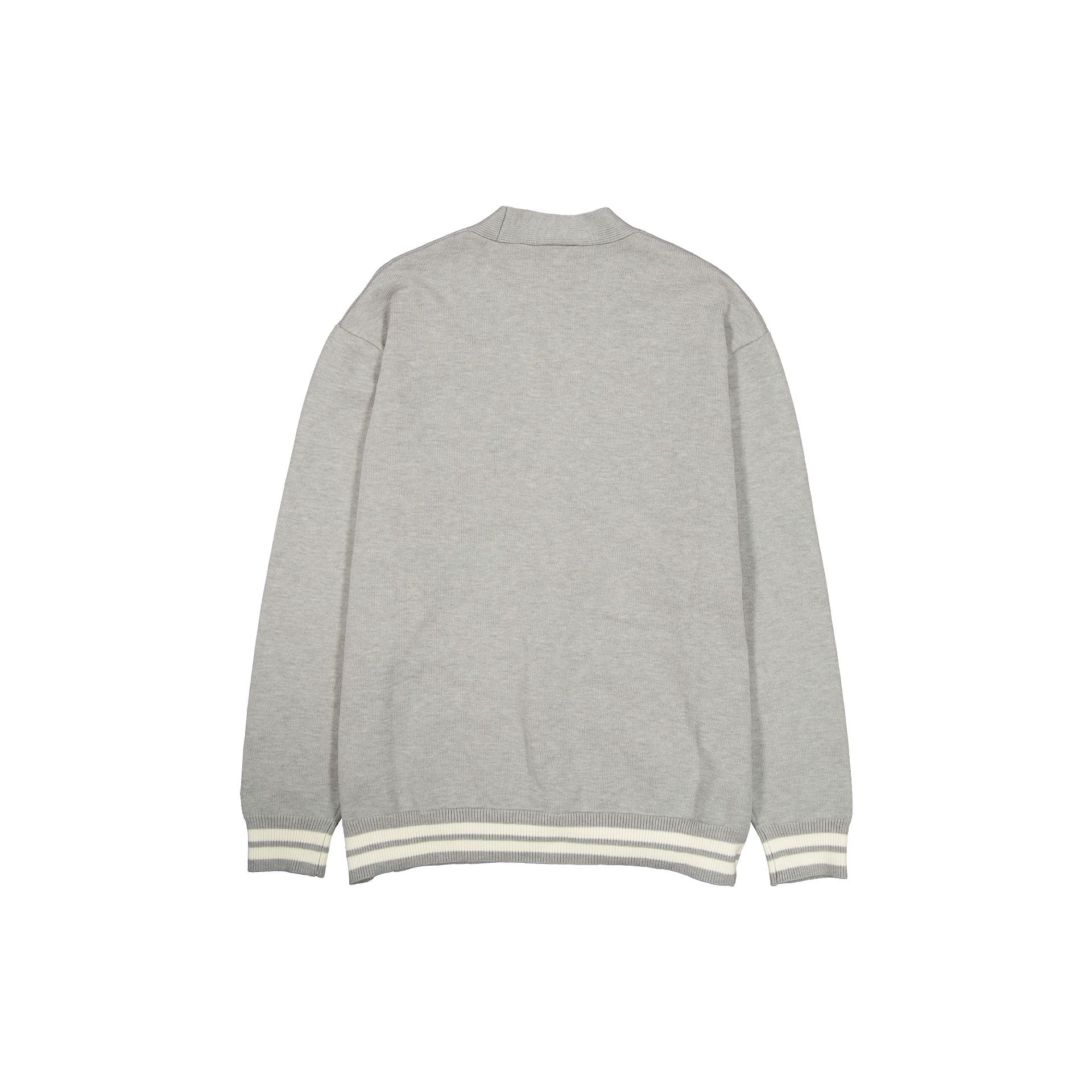 Alternative view of Los Angeles Dodgers Gray Knit Cardigan