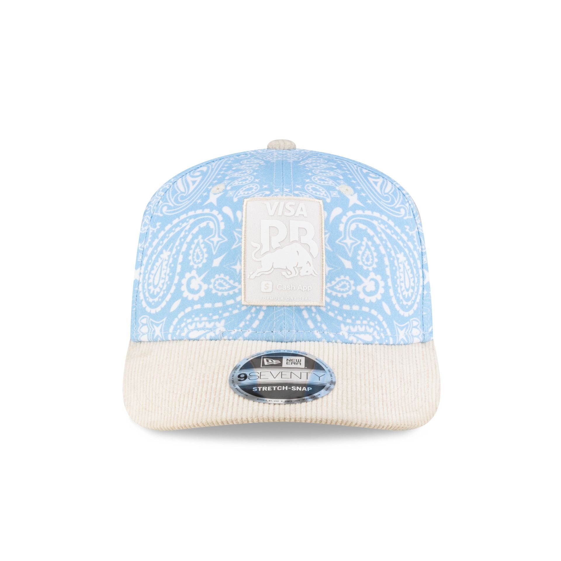 Alternative view of Visa Cash App Racing Bulls Soft Blue Paisley 9Seventy Stretch-Snap Hat