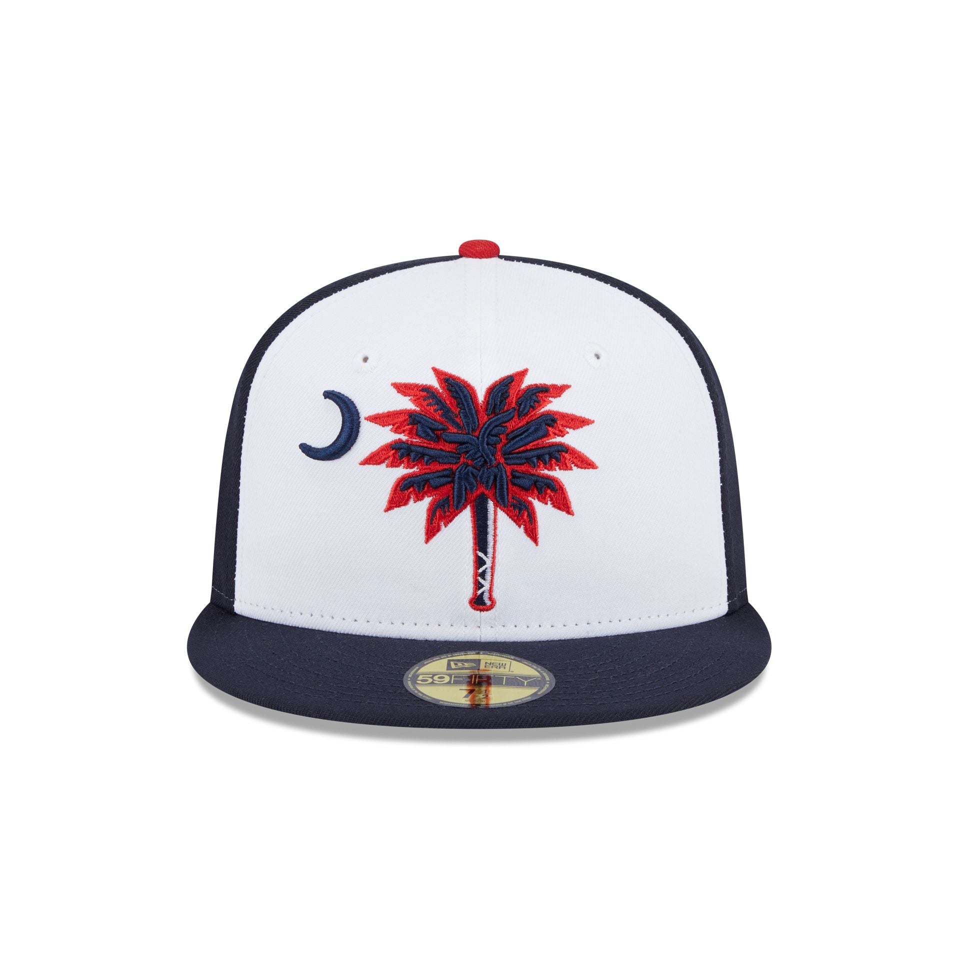 Alternative view of Myrtle Beach Pelicans Theme Night Navy Sidepatch59Fifty Fitted Hat