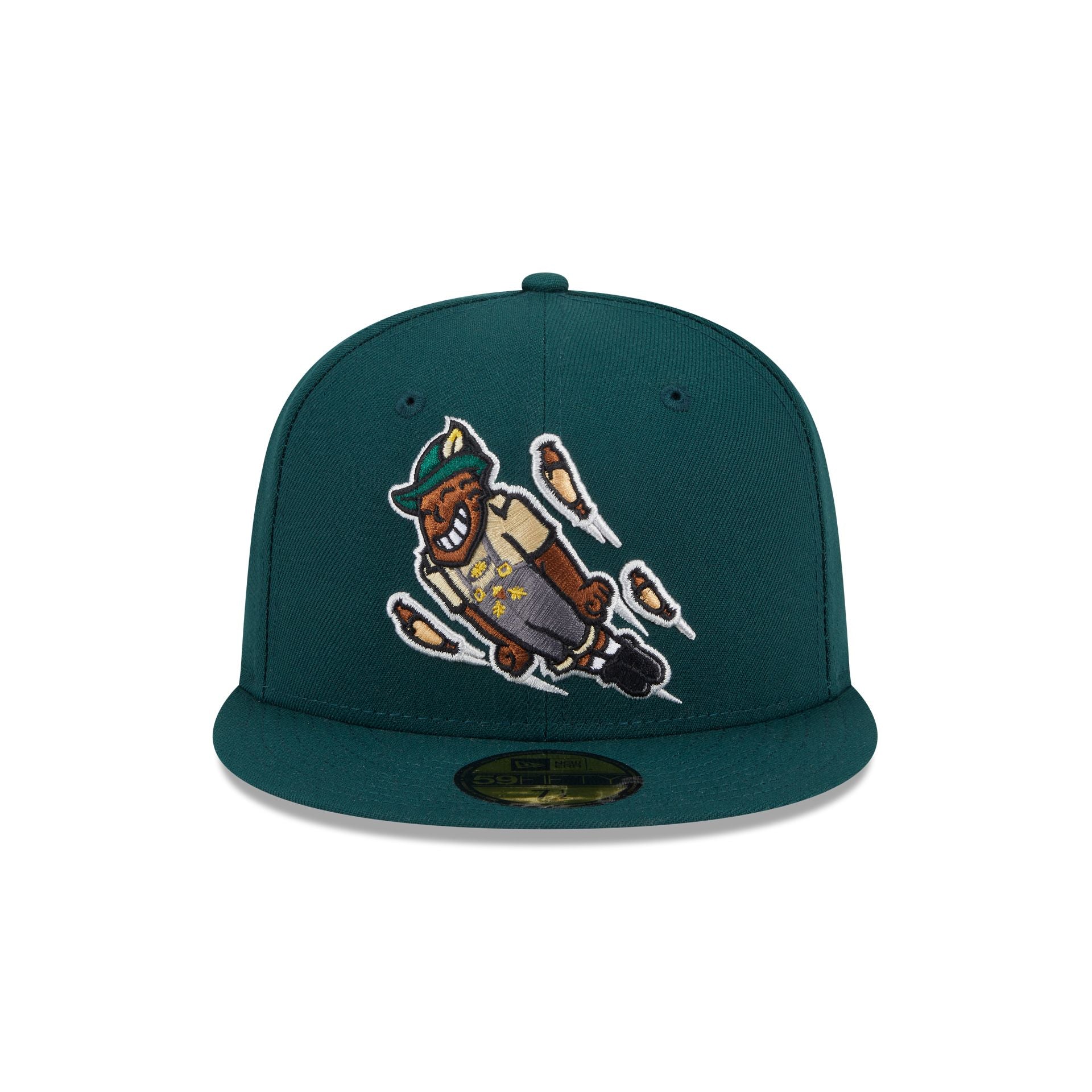 Alternative view of Wisconsin Timber Rattlers Theme Night Black 59Fifty Fitted Hat