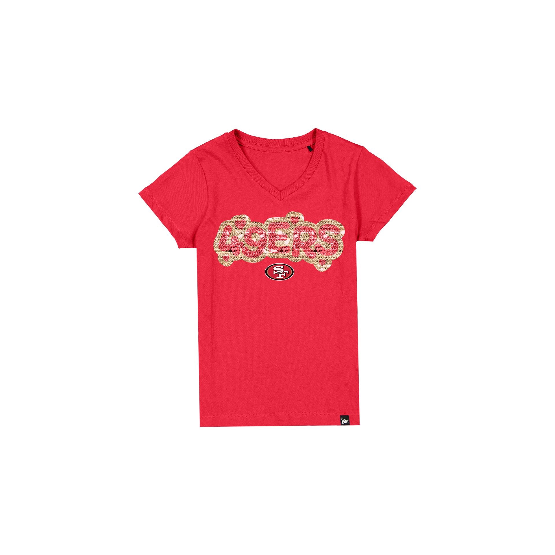 Alternative view of San Francisco 49Ers Flip Sequin Girls T-Shirt