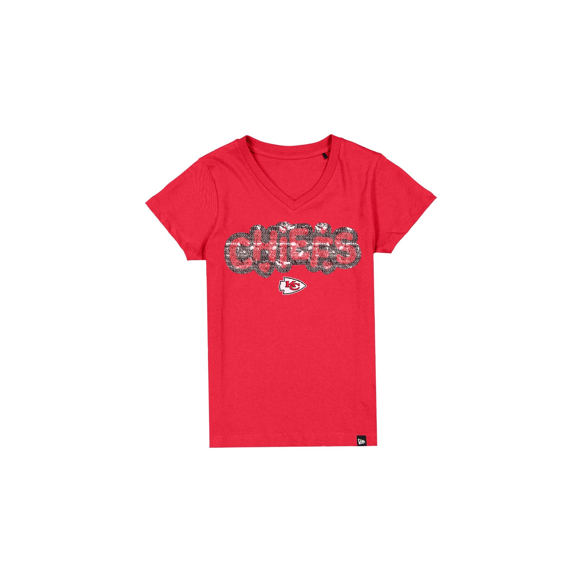 Alternative view of Kansas City Chiefs Flip Sequin Girls T-Shirt