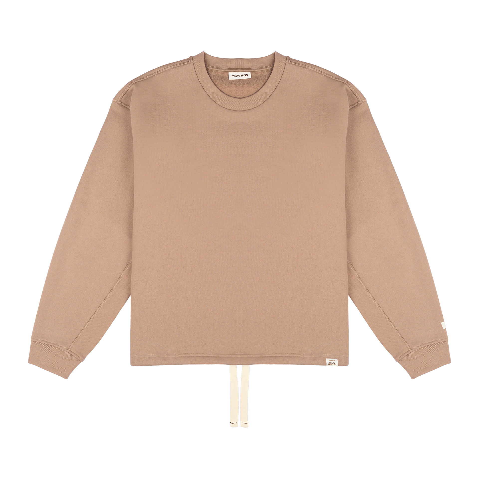 Alternative view of New Era Branded Alden Taupe Gray Crewneck