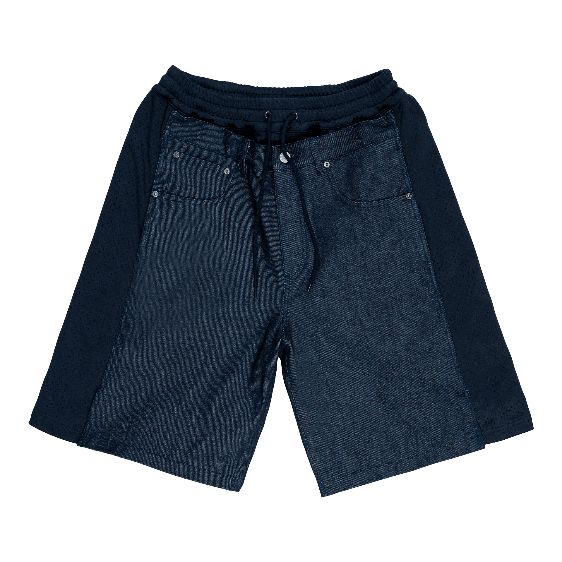 New Era Branded Mutation Mesh Navy Denim Jeans - Image 3