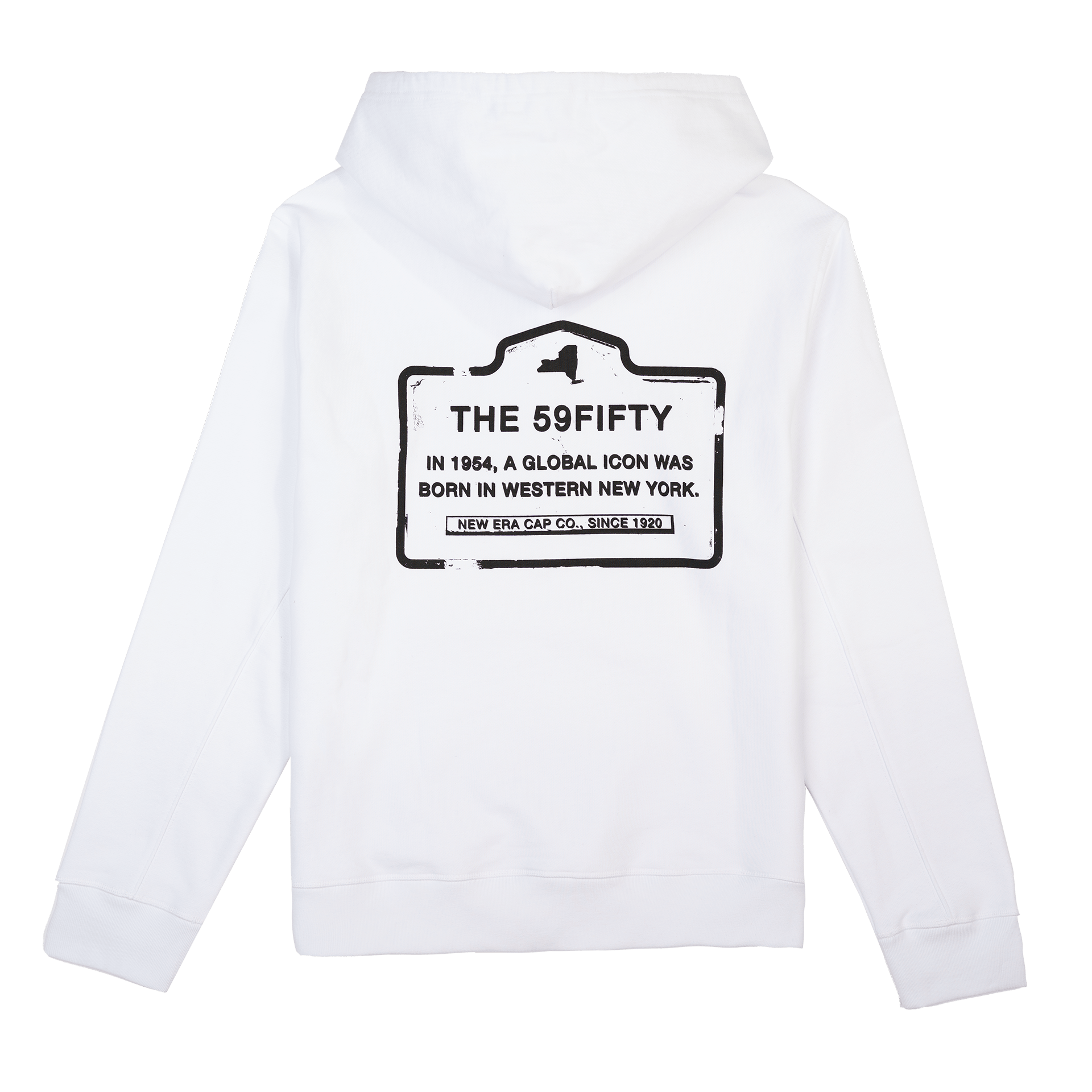 Alternative view of New Era Branded Landmark Optic White Hoodie