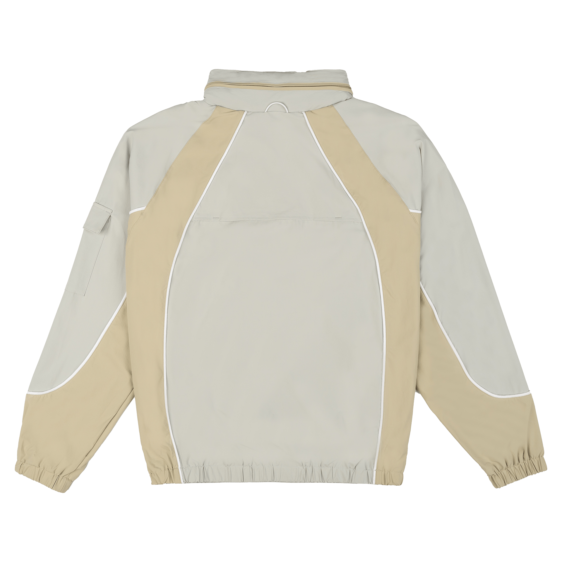 Alternative view of New Era Branded Retro-Tech Ne2K Mirage Gray Half-Zip Track Pullover