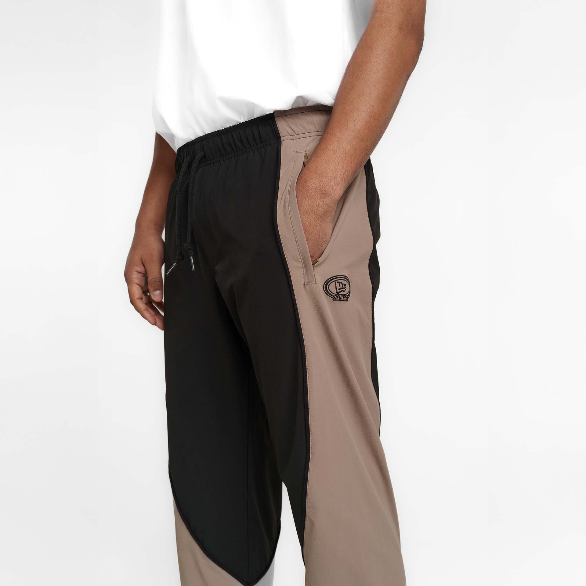 New Era Branded Retro-Tech Ne2K Black Track Pants