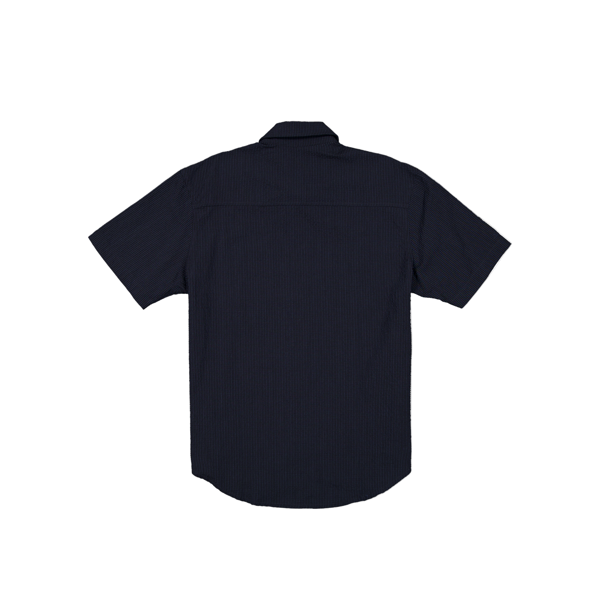 Alternative view of New Era Branded Seersucker Ellicott Button Up Navy Shirt