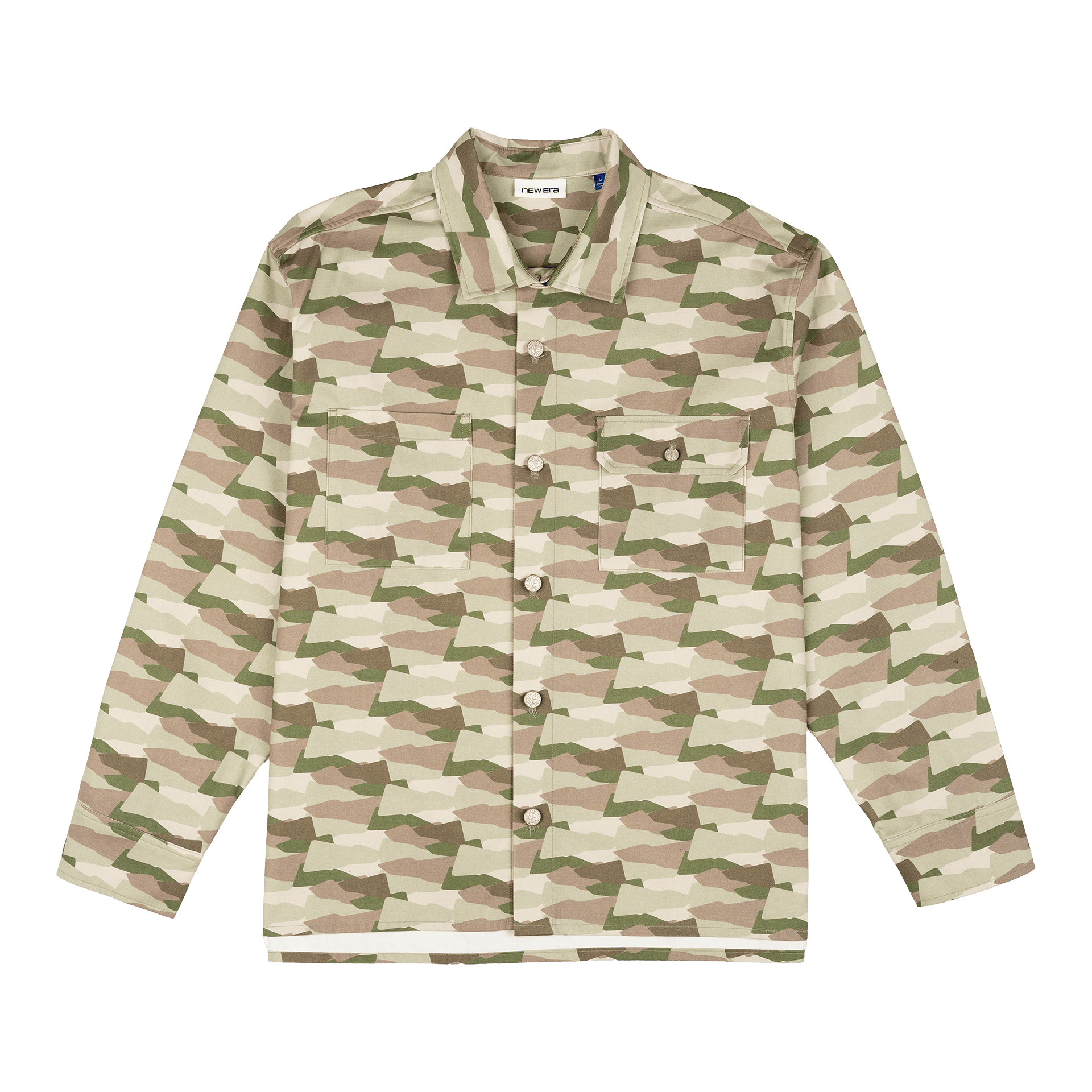 Alternative view of New Era Branded Printed Military Shacket