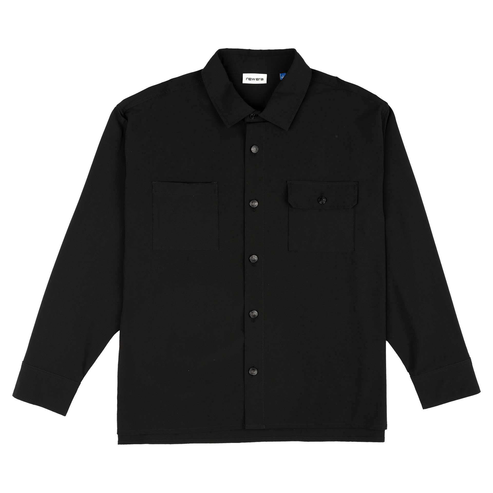 Alternative view of New Era Branded Nylon Military Black Shacket