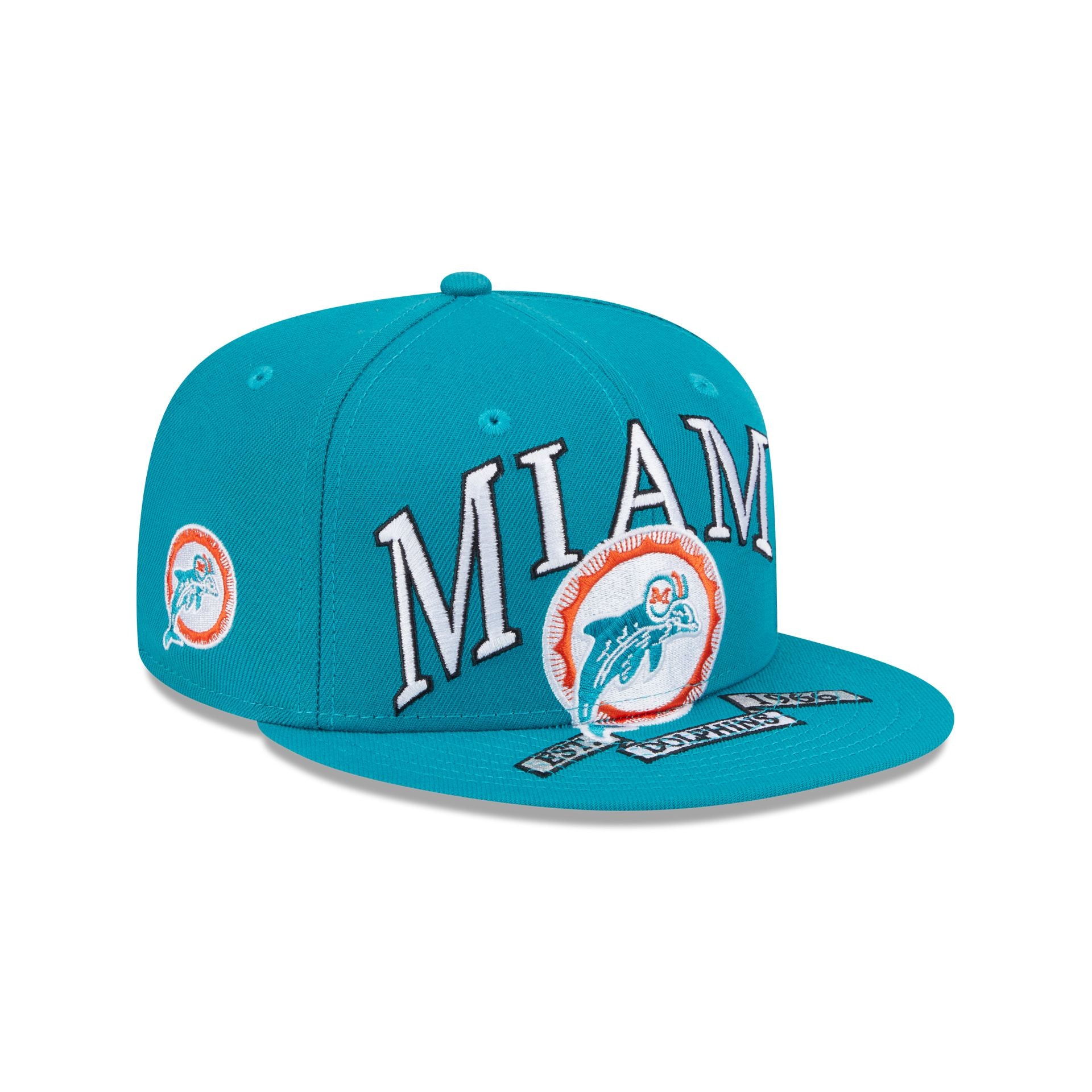 Miami Dolphins Oversized 59Fifty Fitted Hat