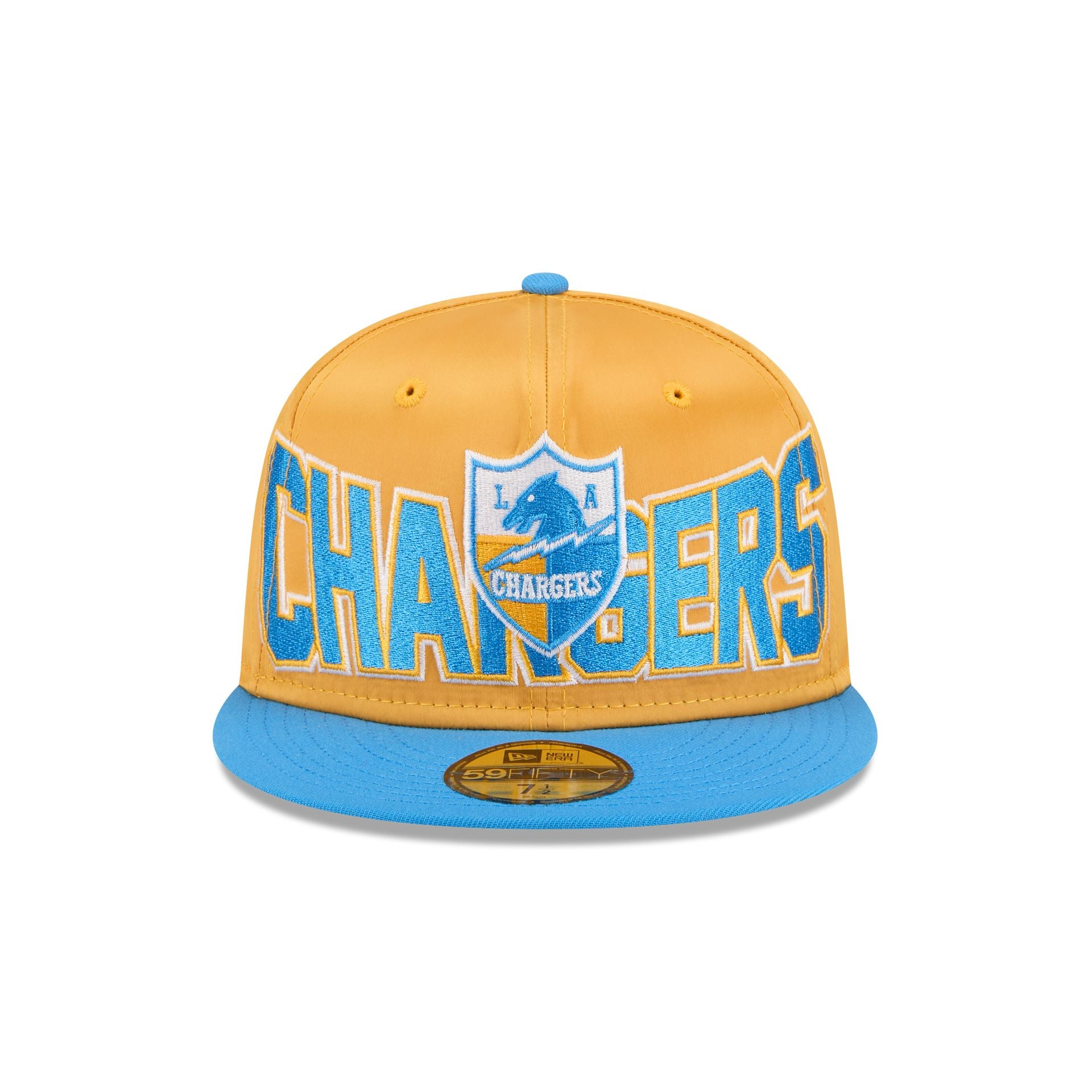 Alternative view of Los Angeles Chargers Bold Satin 59Fifty Fitted Hat