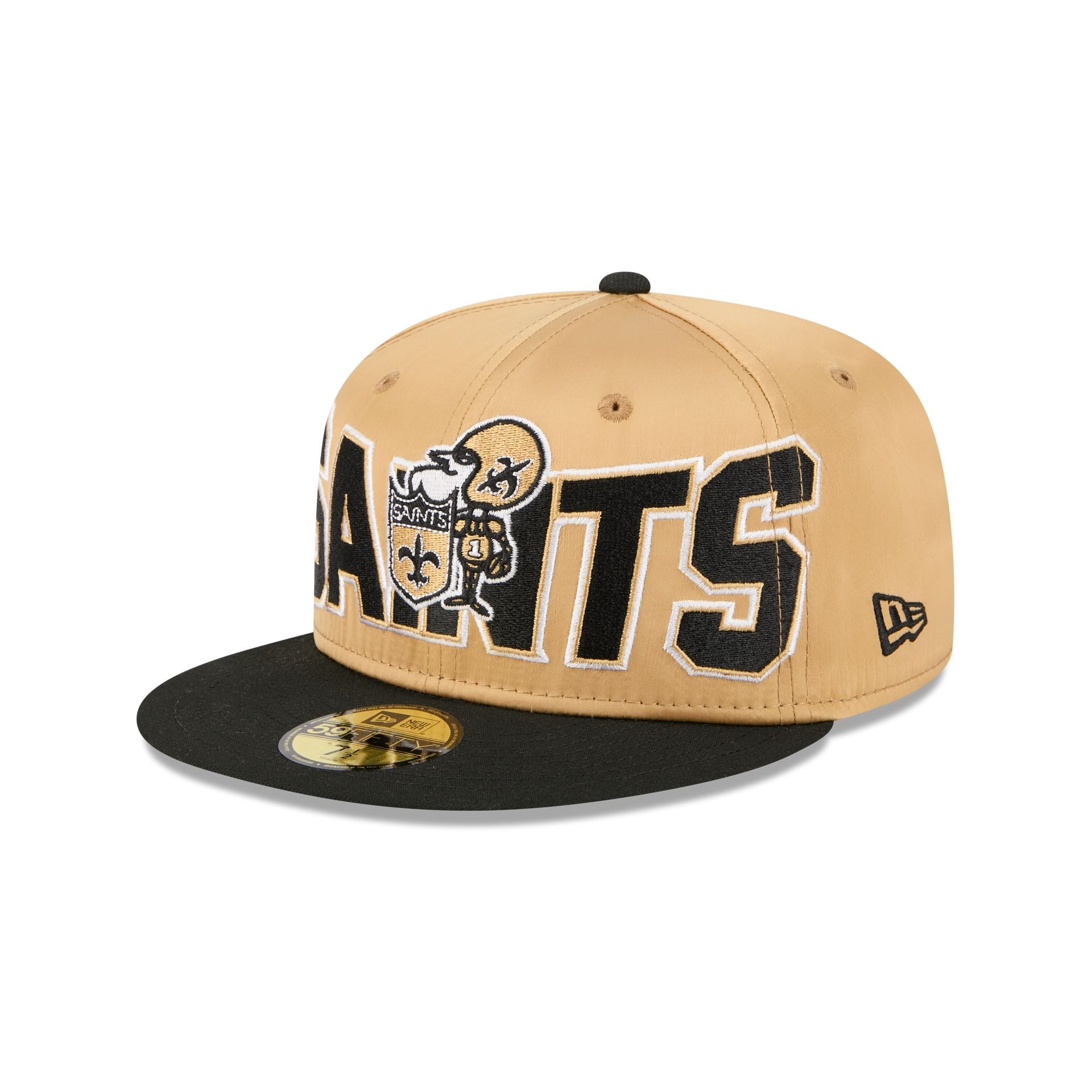 New Orleans Saints Bold Satin 59Fifty Fitted Hat
