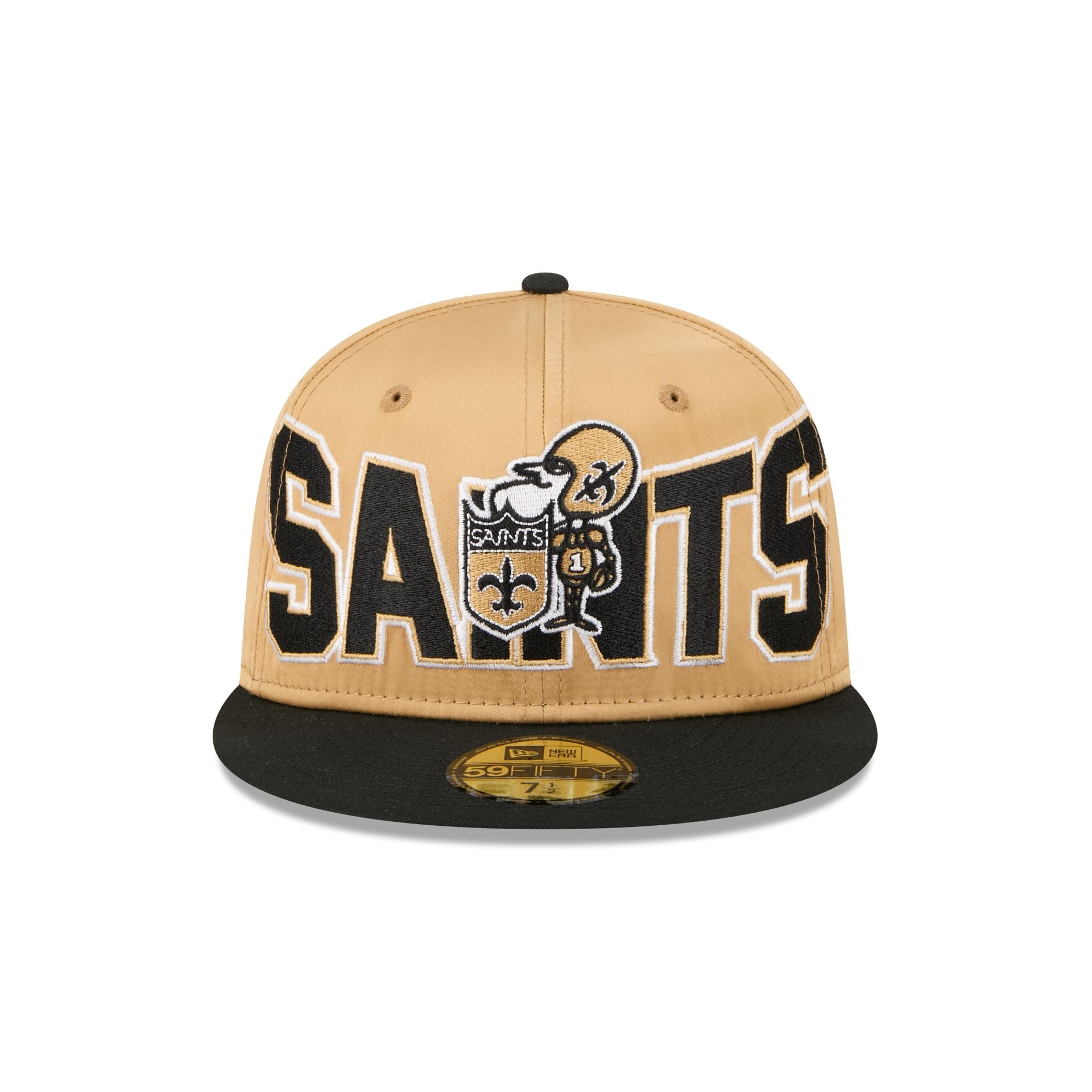Alternative view of New Orleans Saints Bold Satin 59Fifty Fitted Hat