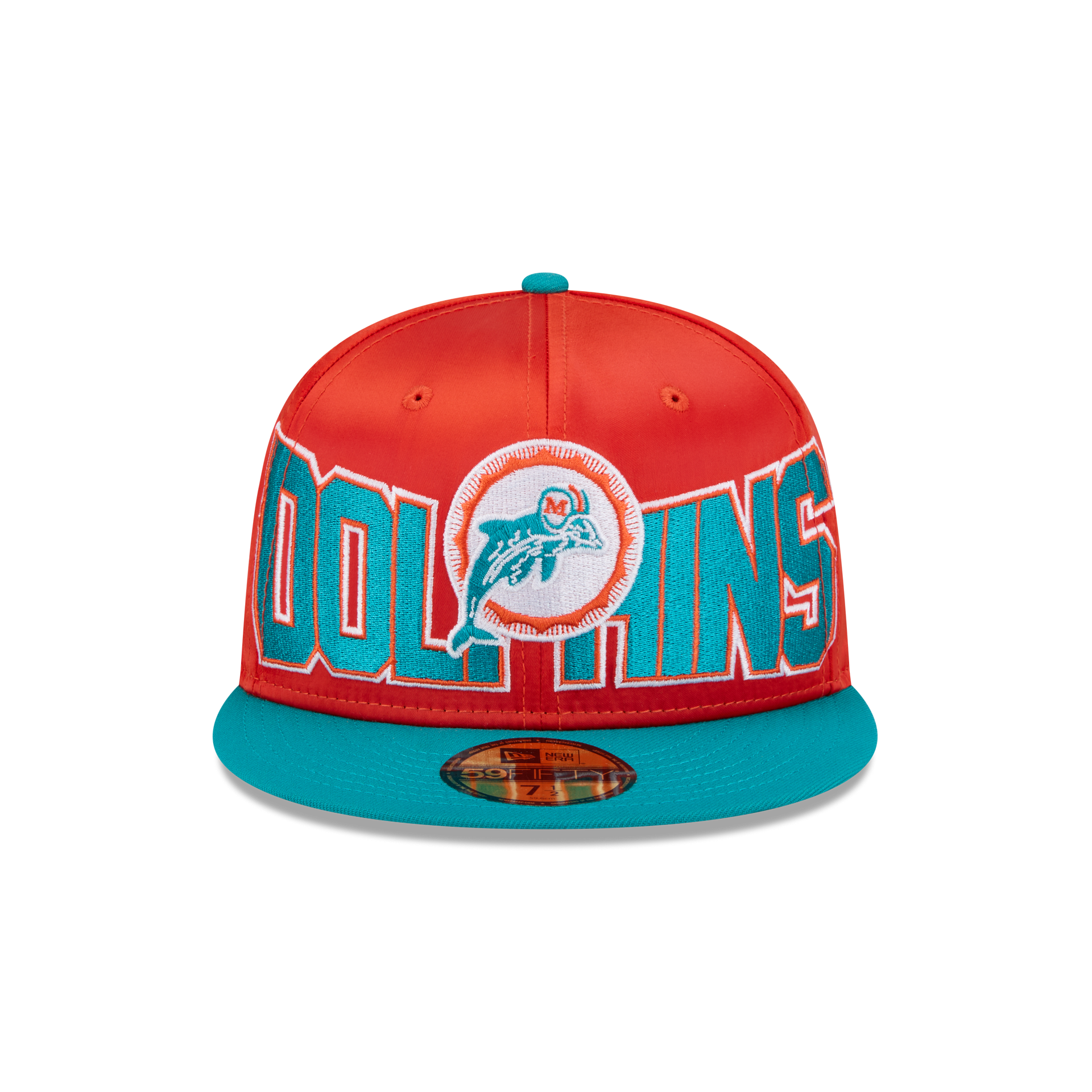 Alternative view of Miami Dolphins Bold Satin 59Fifty Fitted Hat