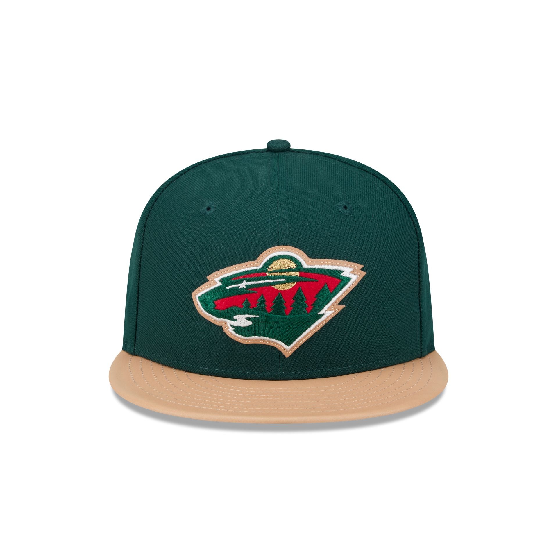Alternative view of Minnesota Wild Leather Visor 59Fifty Fitted Hat