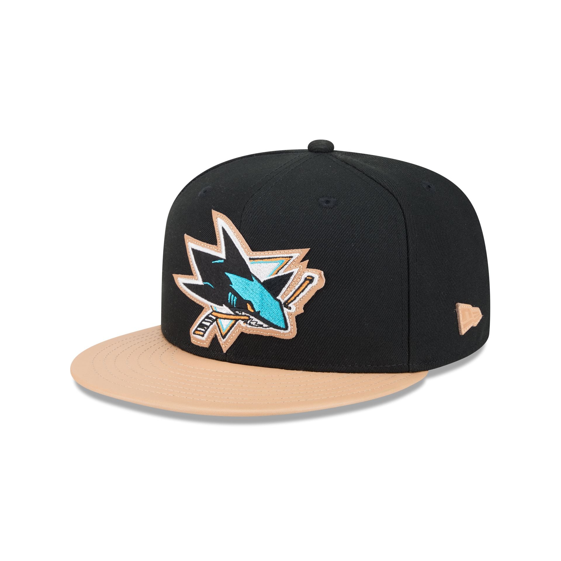 San Jose Sharks Leather Visor 59Fifty Fitted Hat