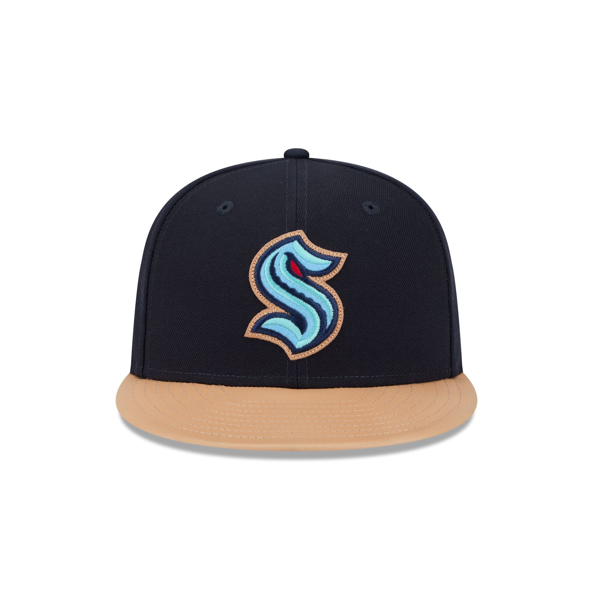 Alternative view of Seattle Kraken Leather Visor 59Fifty Fitted Hat