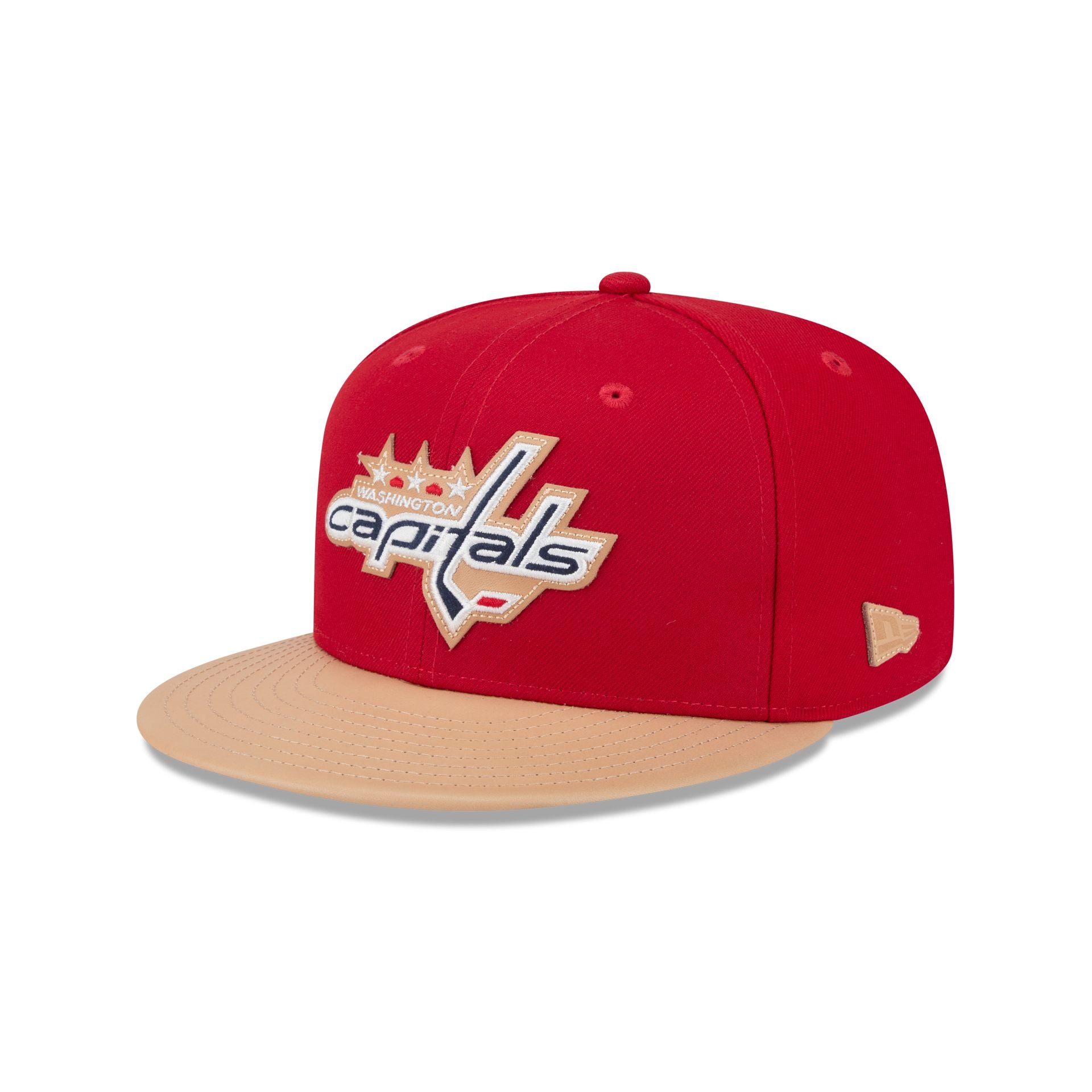 Washington Capitals Leather Visor 59Fifty Fitted Hat