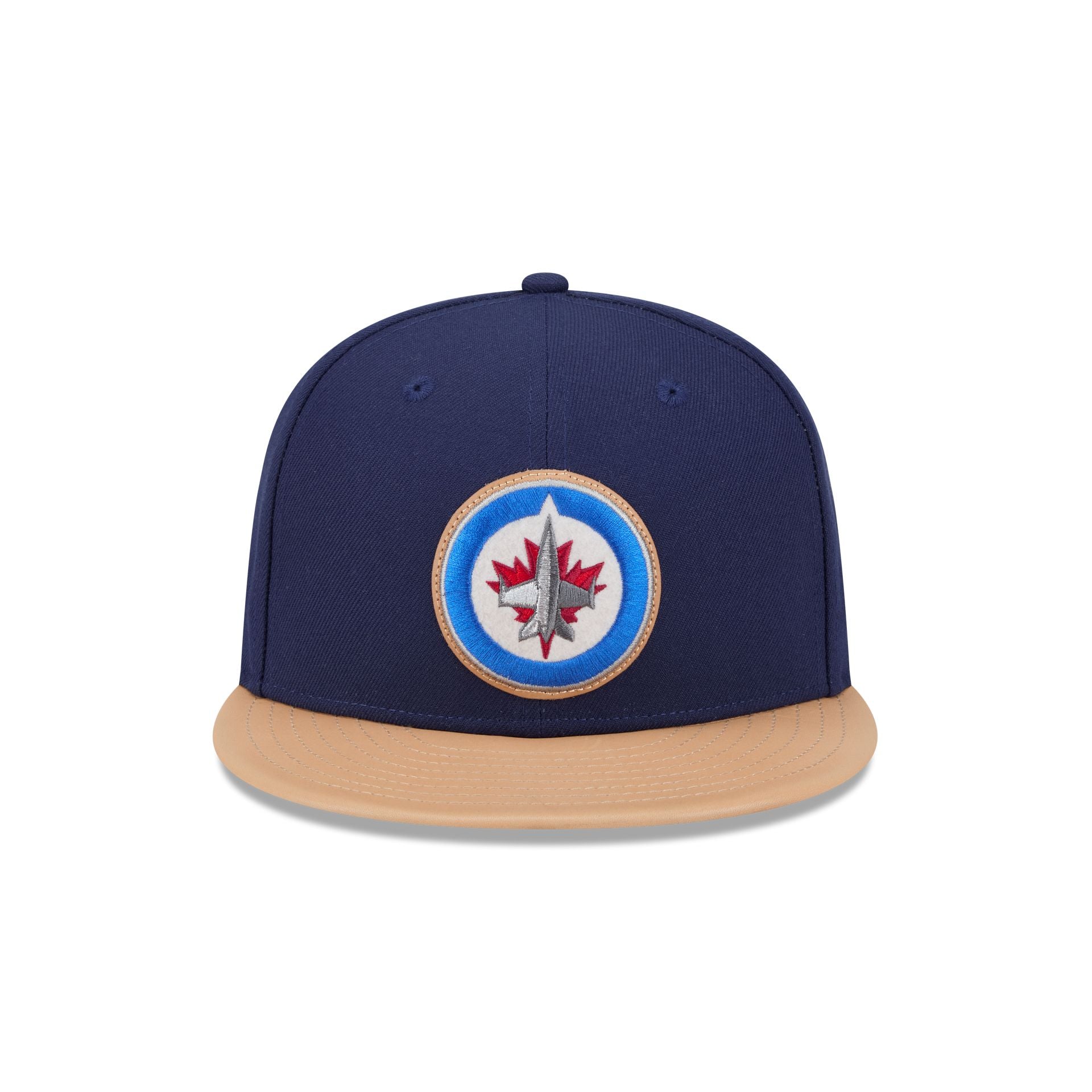 Alternative view of Winnipeg Jets Leather Visor 59Fifty Fitted Hat