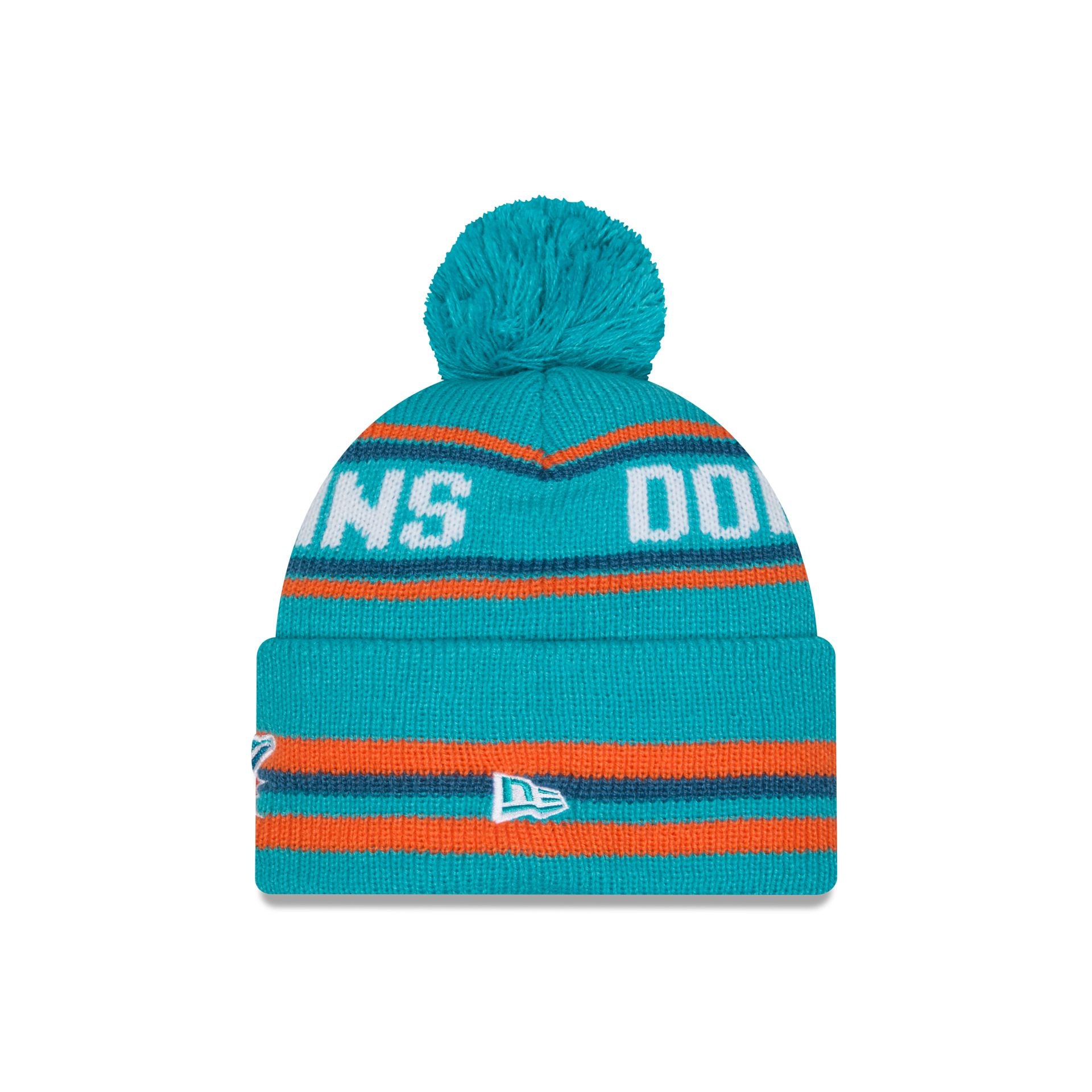 Alternative view of Miami Dolphins Classic Pom Knit Hat