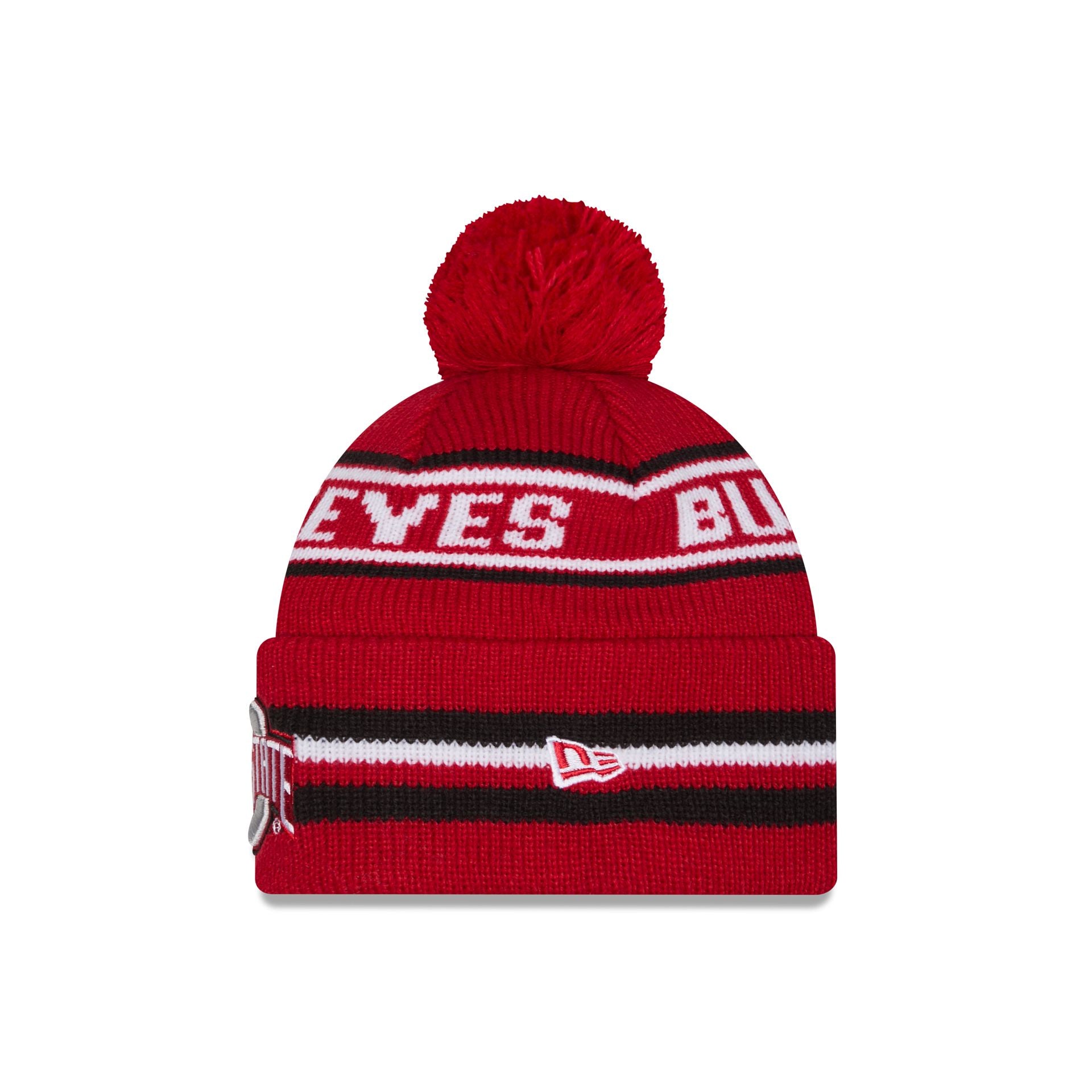 Alternative view of Ohio State Buckeyes Classic Pom Knit Hat