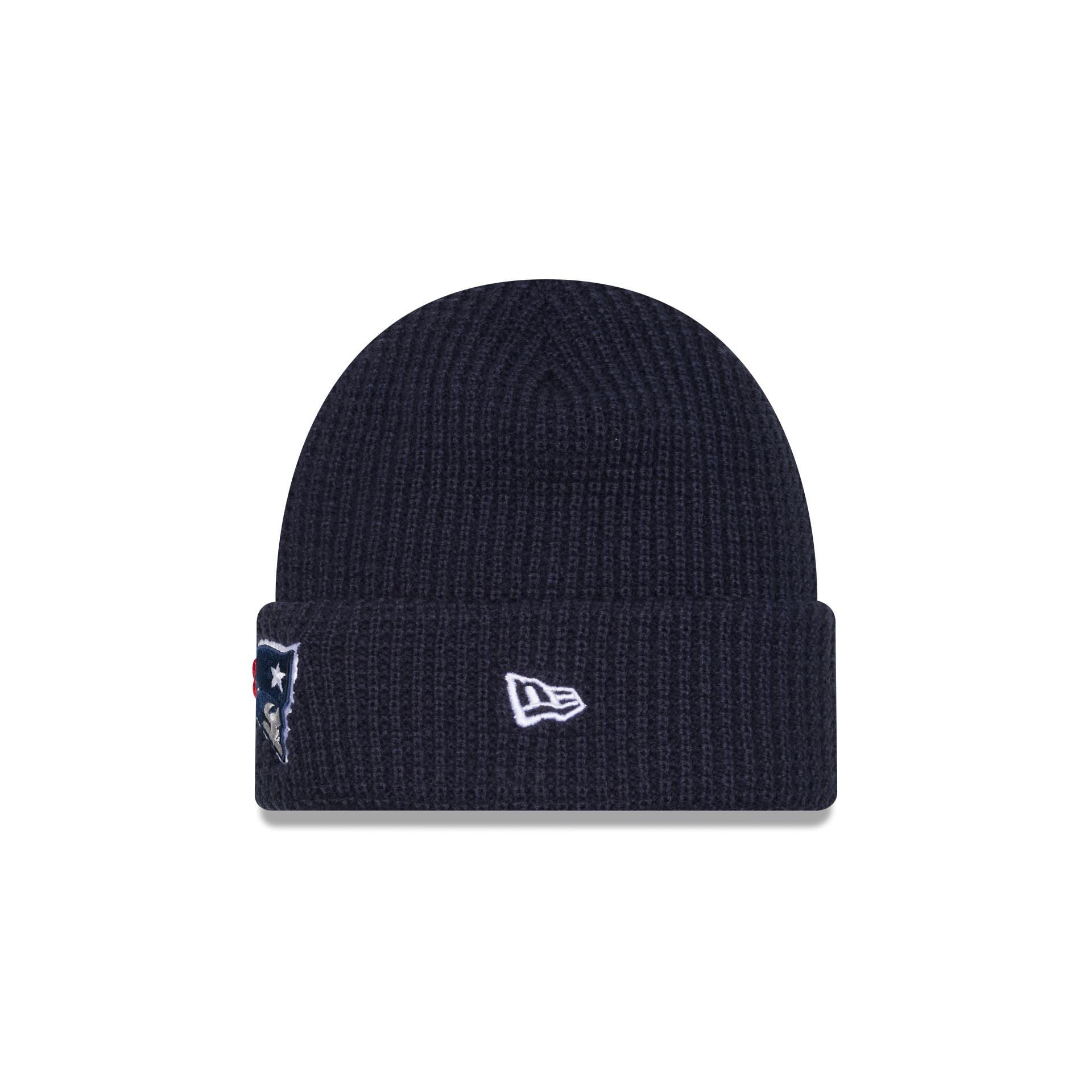 Alternative view of New England Patriots Waffle Stitch Knit Beanie Hat