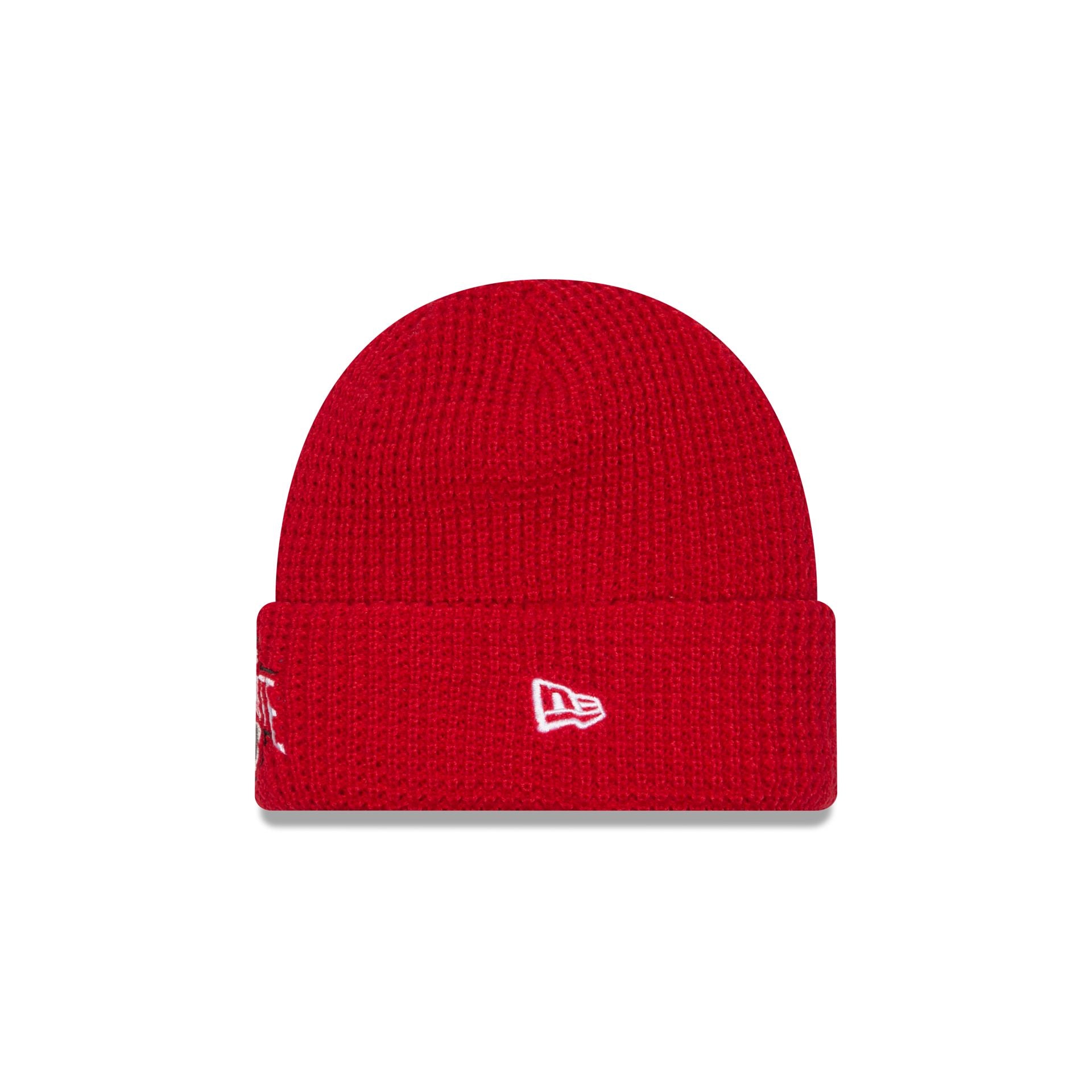 Alternative view of Ohio State Buckeyes Waffle Stitch Knit Beanie Hat