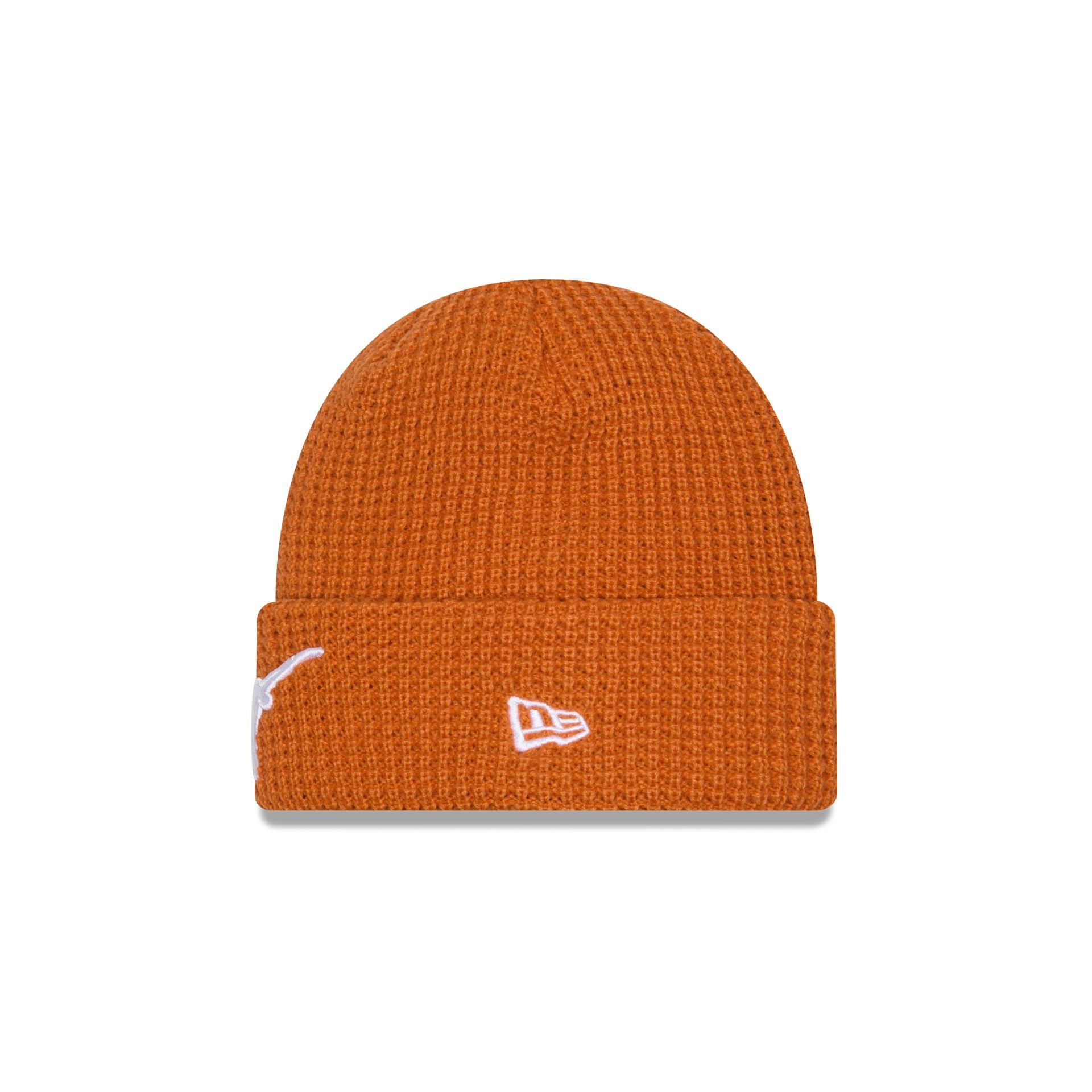 Alternative view of Texas Longhorns Waffle Stitch Knit Beanie Hat