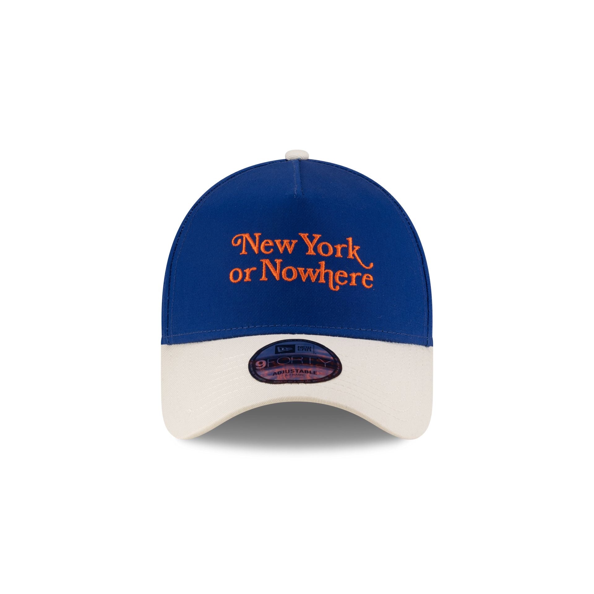 Alternative view of New York Or Nowhere X New York Mets Light Royal Wordmark 9Forty A-Frame Snapback Hat