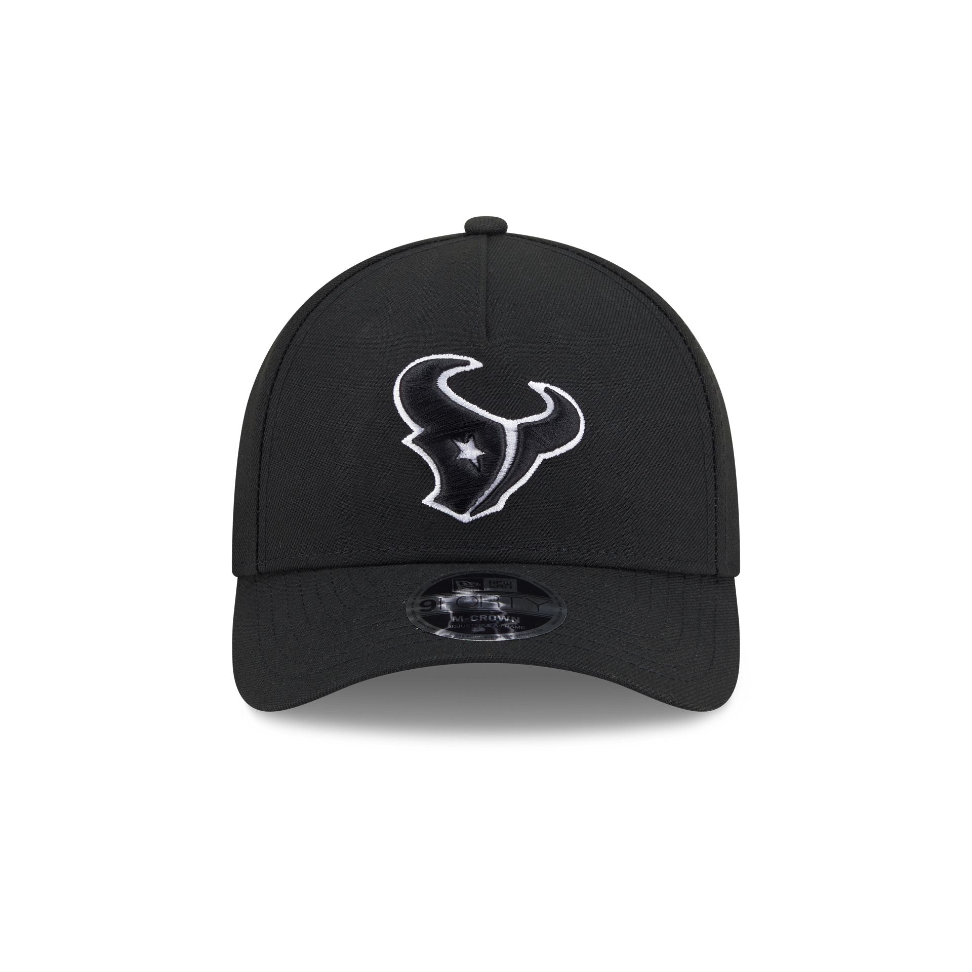 Alternative view of Houston Texans Black & White 9Forty M-Crown A-Frame Snapback Hat