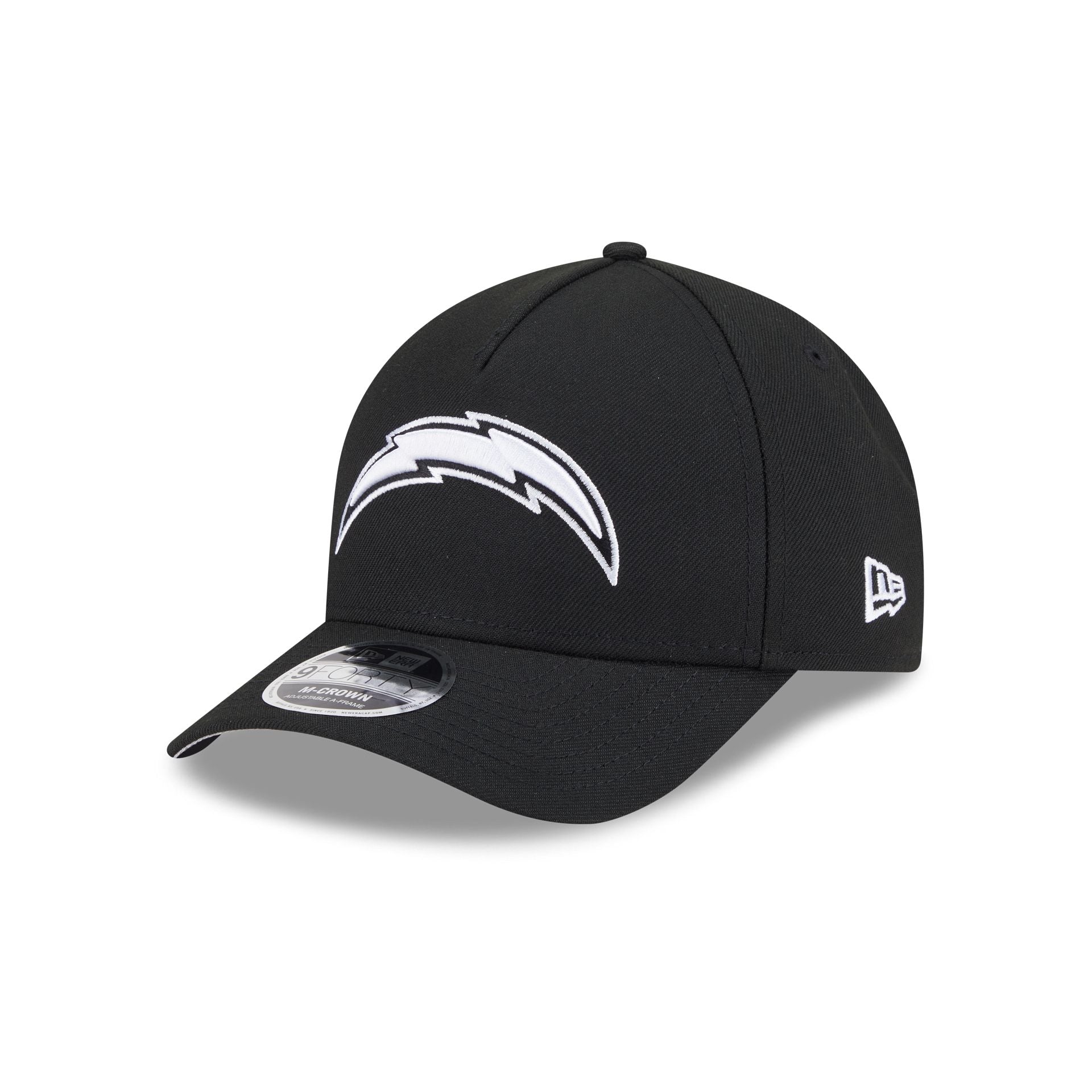 Los Angeles Chargers Black & White 9Forty M-Crown A-Frame Snapback Hat