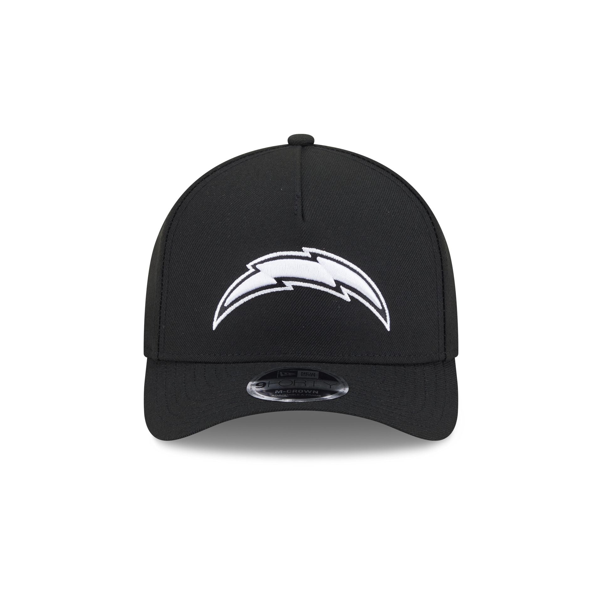 Alternative view of Los Angeles Chargers Black & White 9Forty M-Crown A-Frame Snapback Hat