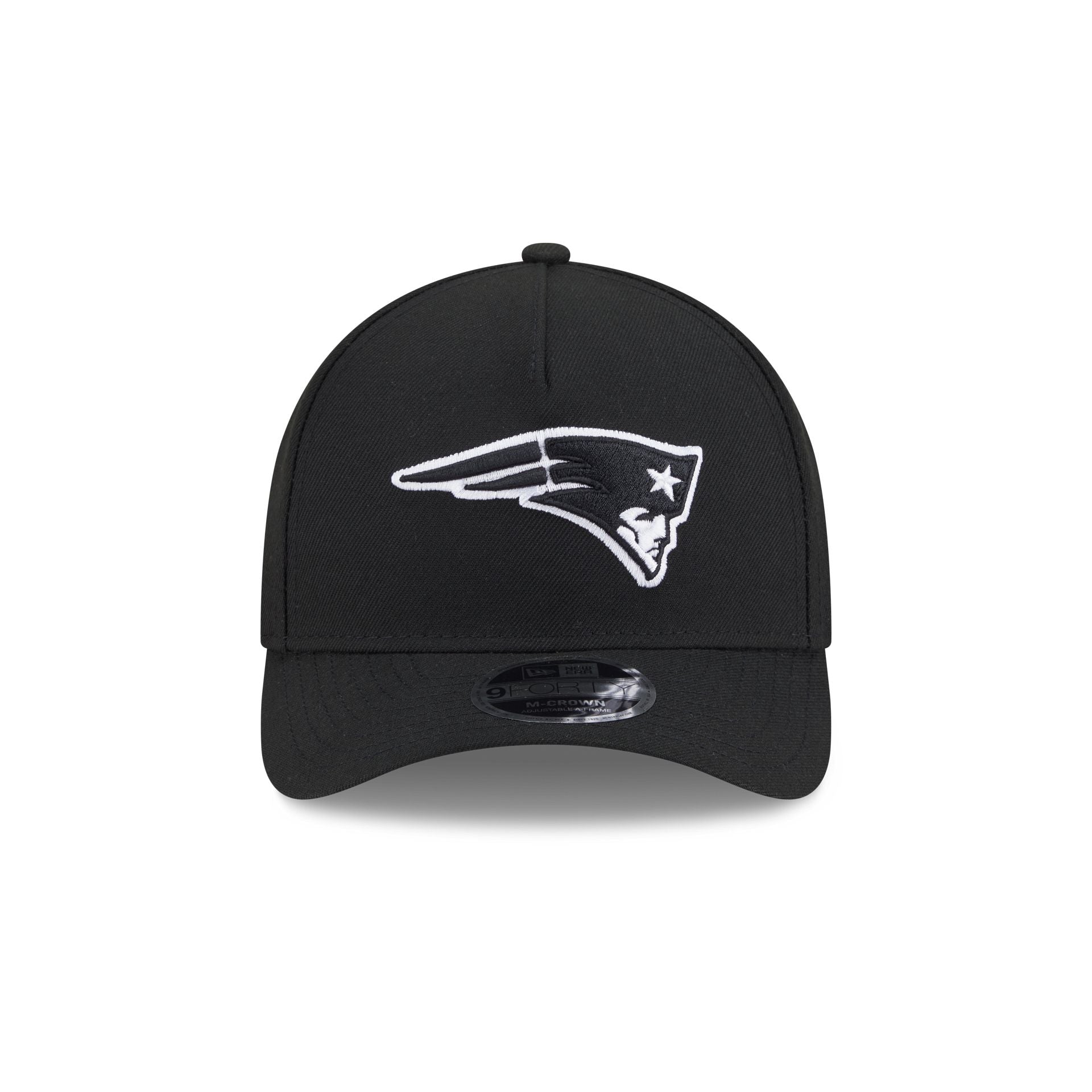 Alternative view of New England Patriots Black & White 9Forty M-Crown A-Frame Snapback Hat