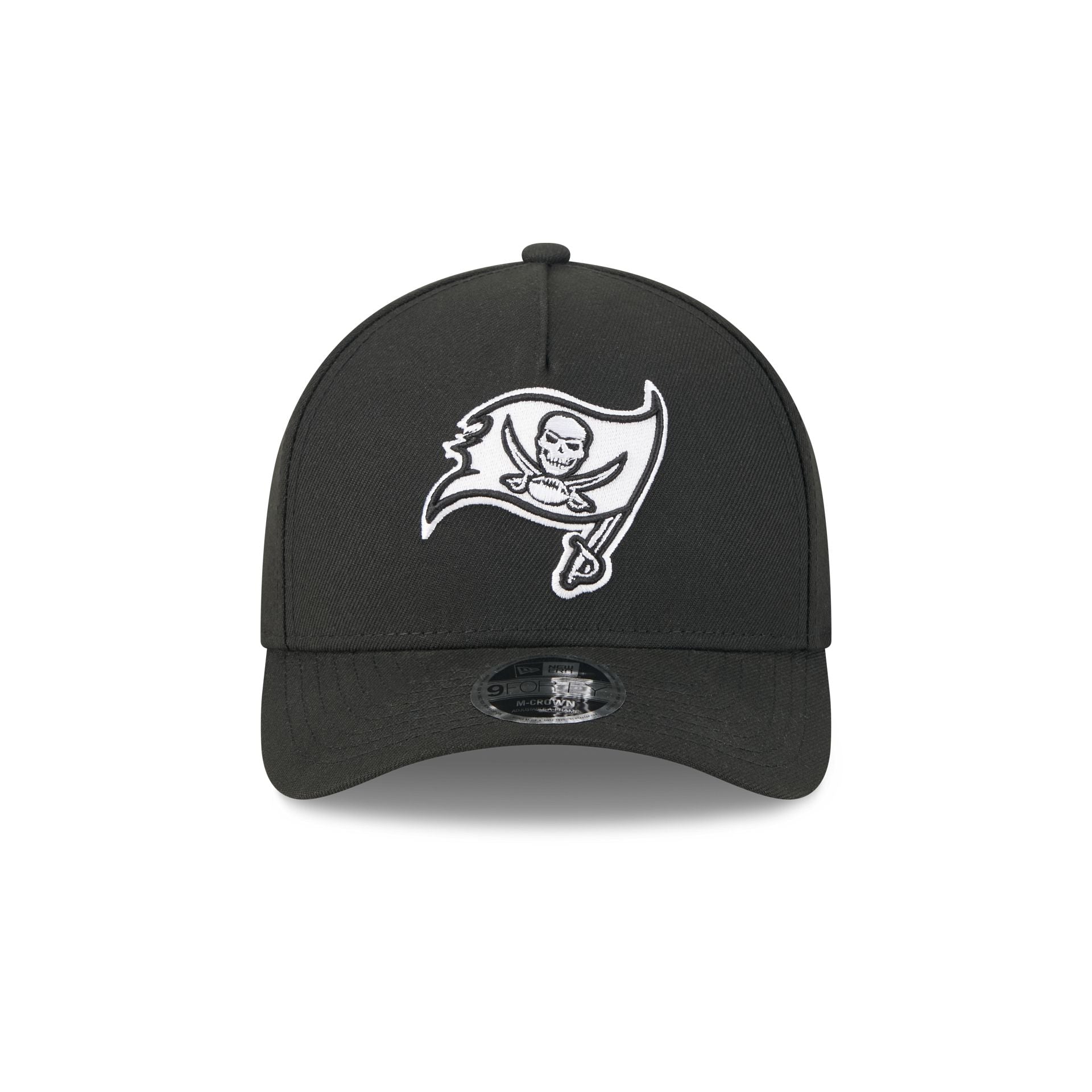 Alternative view of Tampa Bay Buccaneers Black & White 9Forty M-Crown A-Frame Snapback Hat